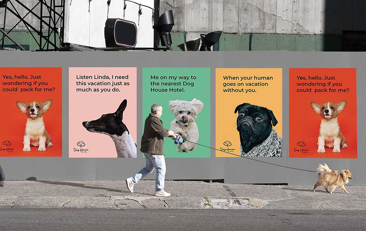Maddy Van Orman Dog House Hotel Branding
