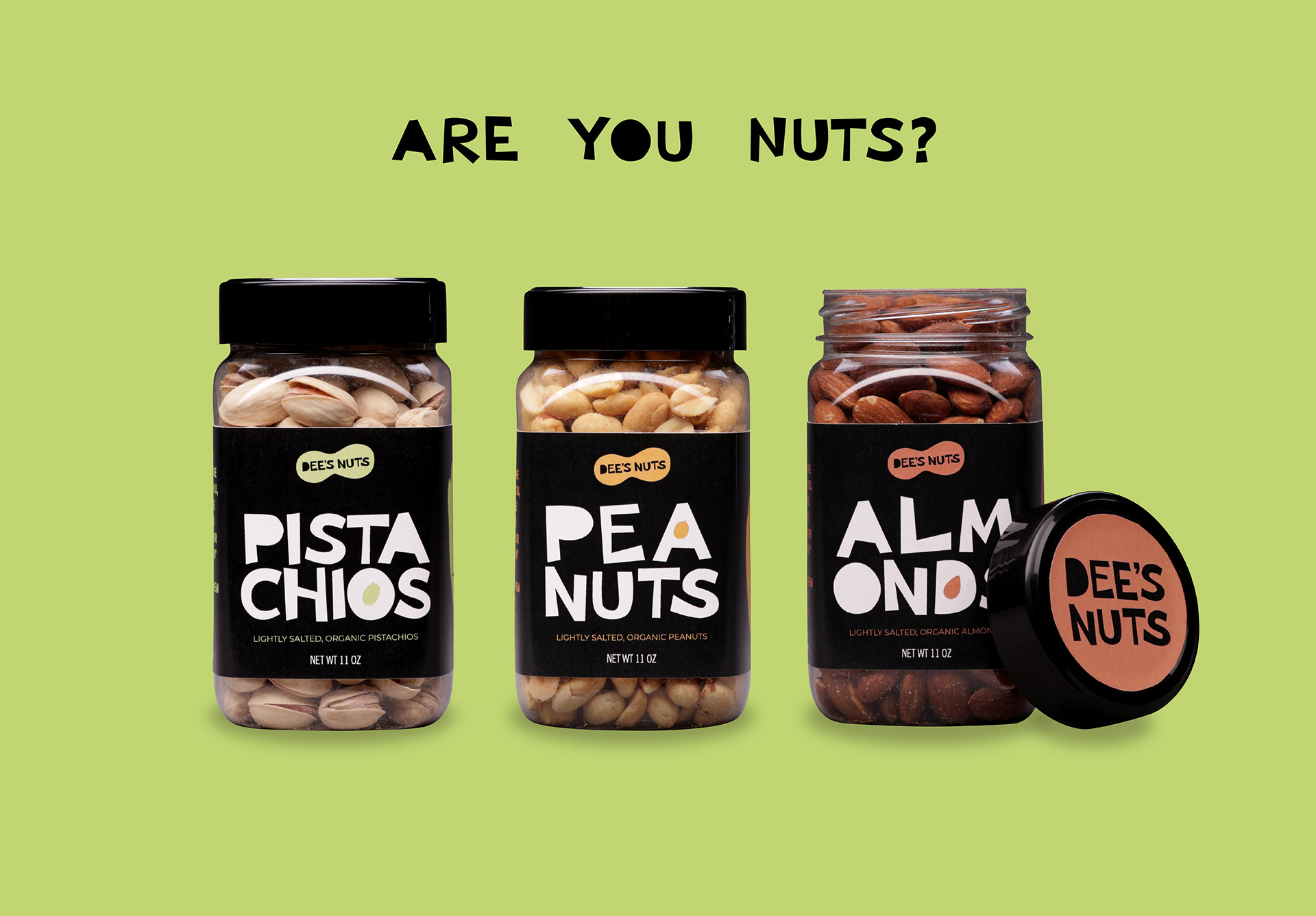 Maddy Van Orman Dee's Nuts Package Design