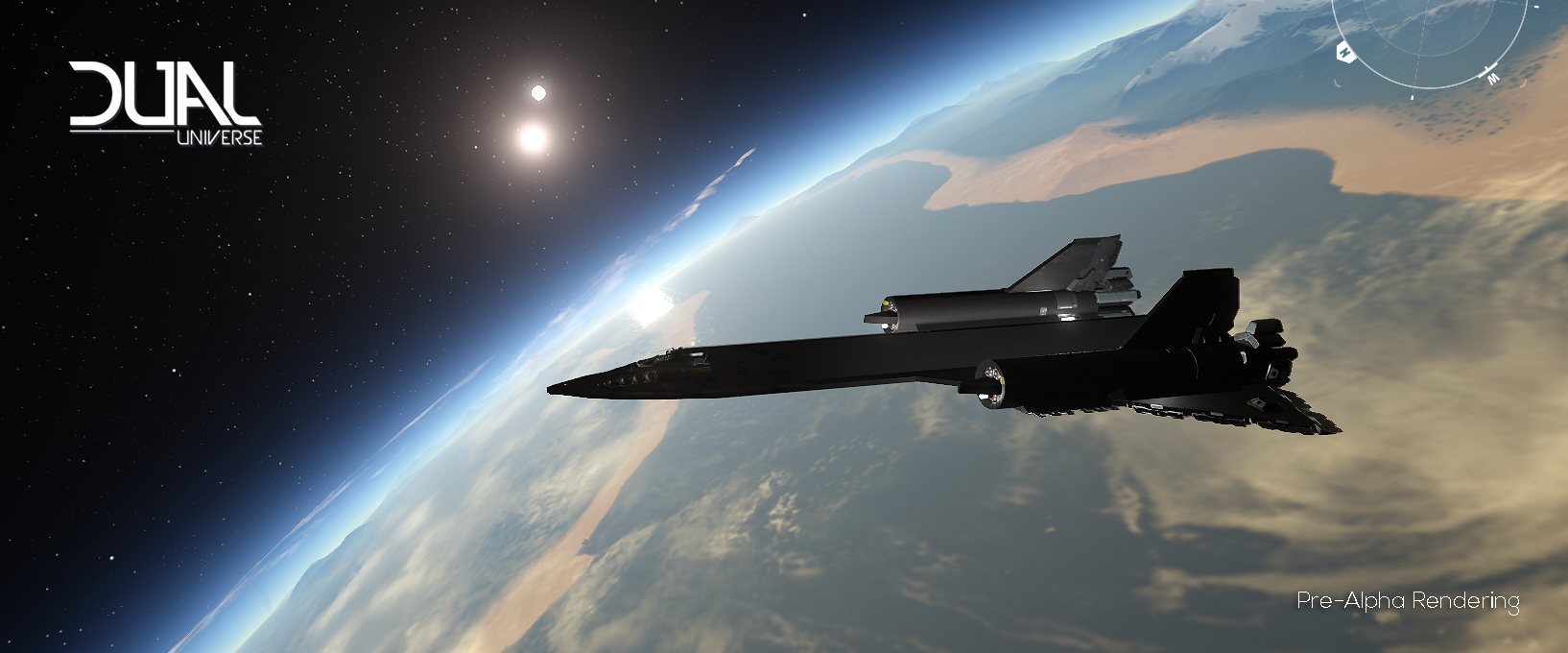 SR-71 Blackbird - Leaving Alioth - Dual Universe Pre-Alpha