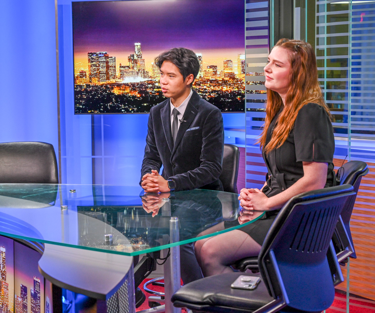 Anchoring for Annenberg TV News