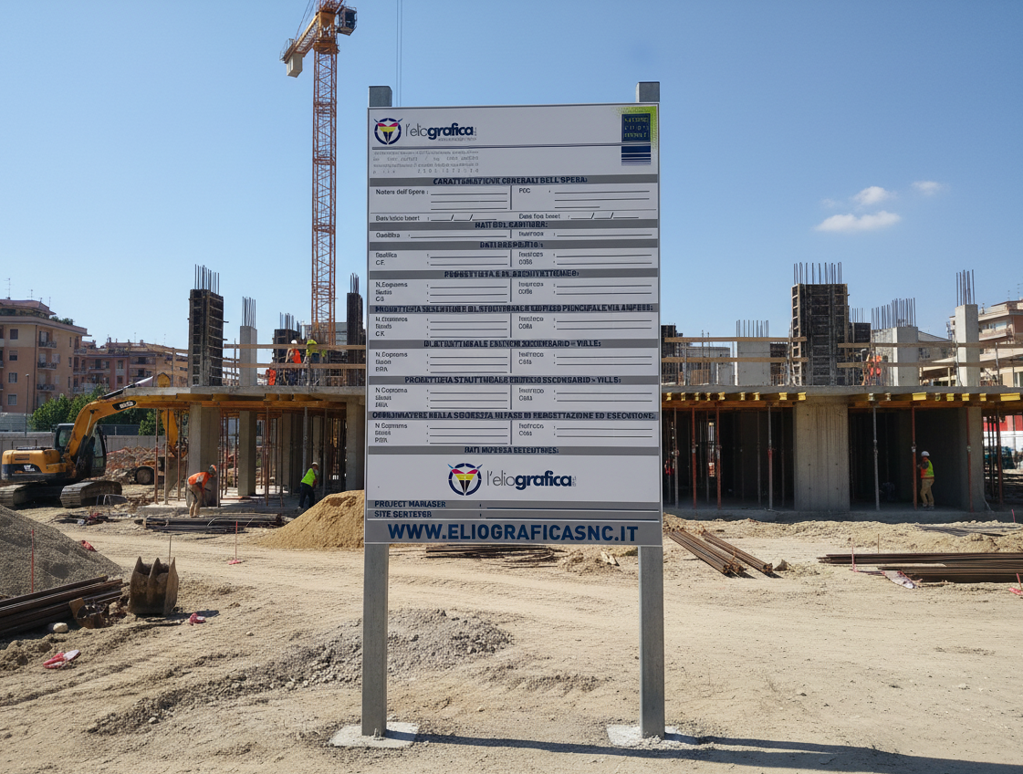 cartelli e segnaletica di cantiere