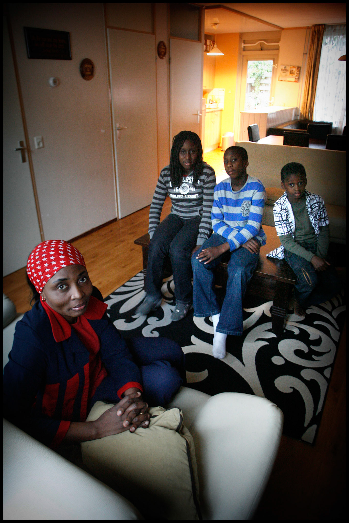Eindhoven, Comfort Omarsharin met Angel, Michael en Israel