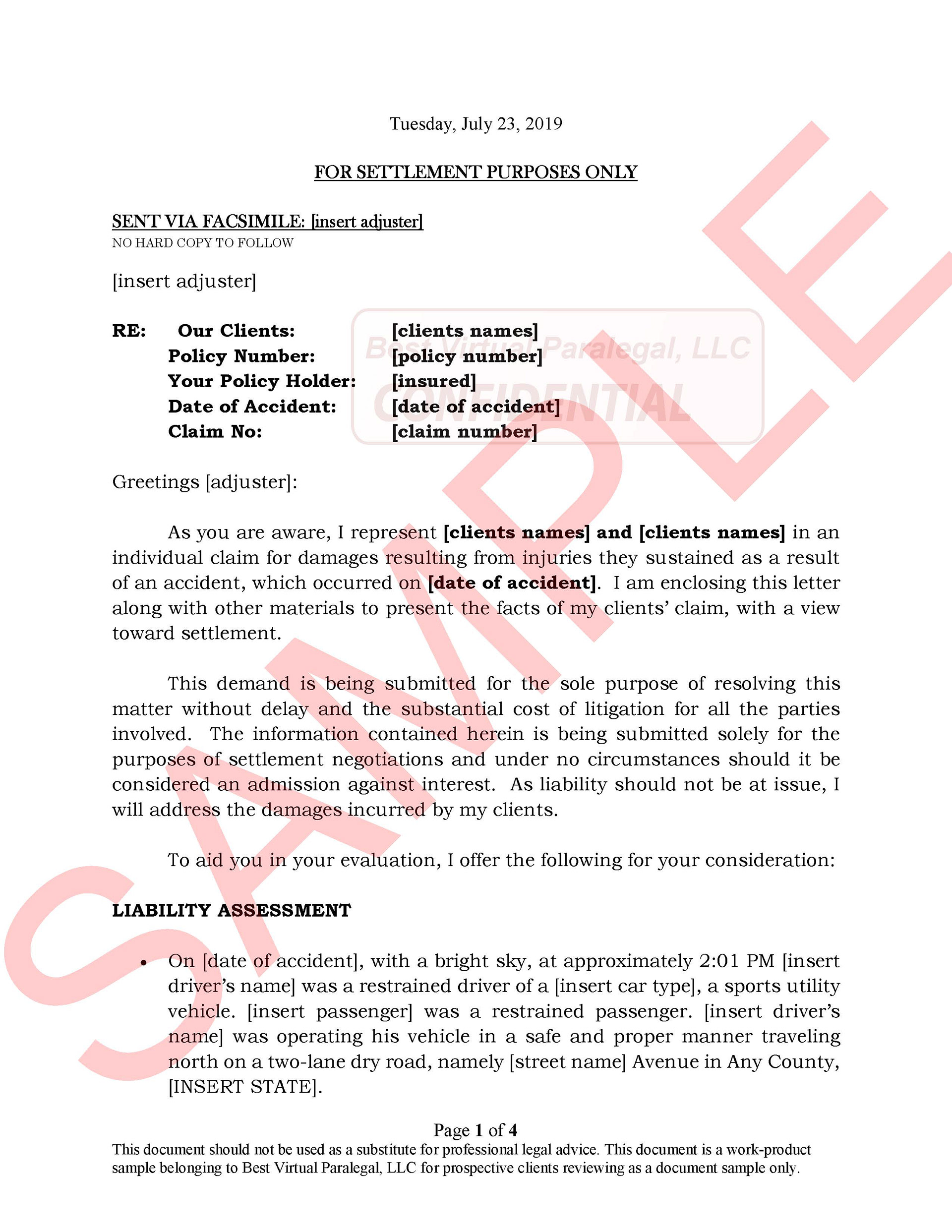 Long Demand LTR Page 1 of 4