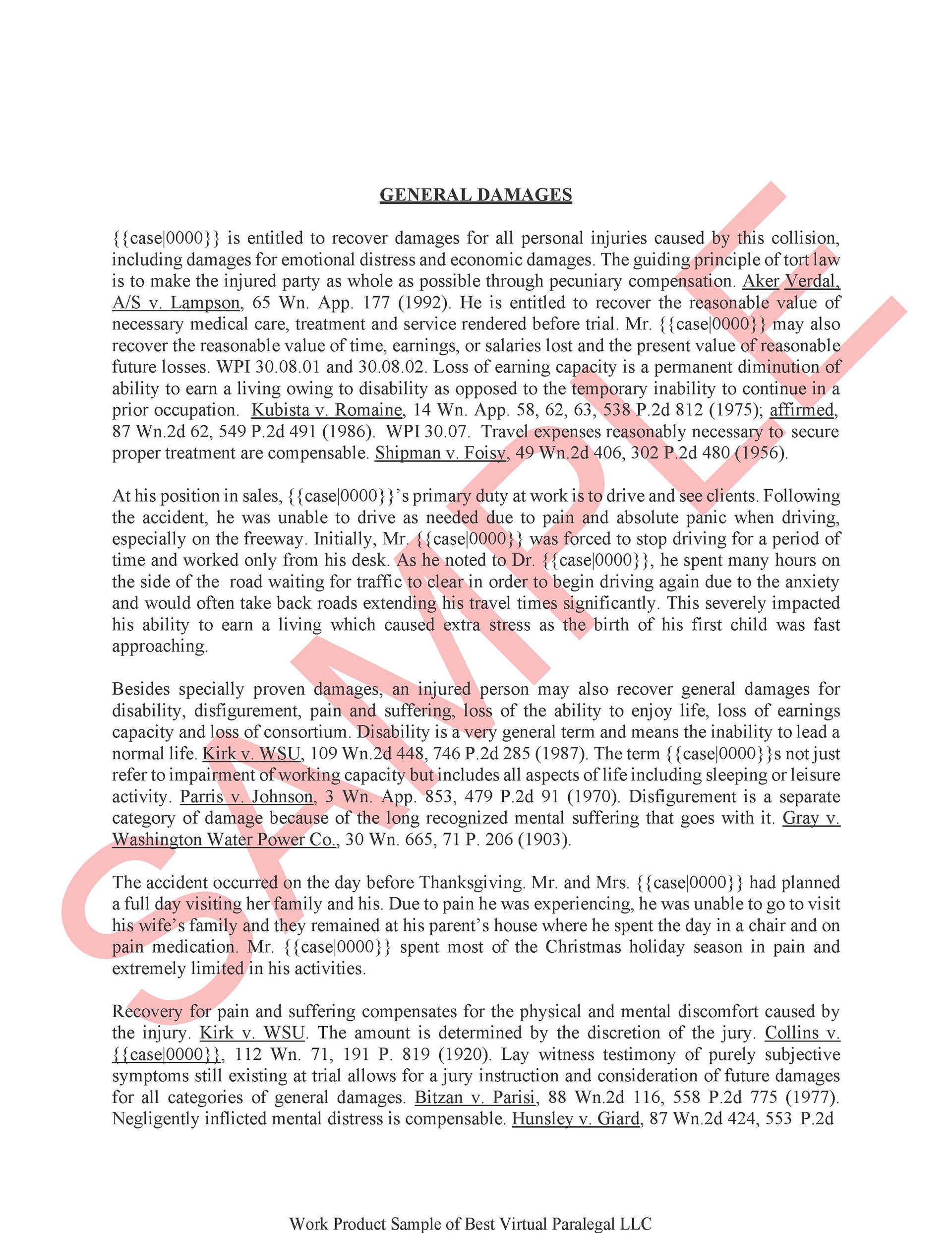 Washington State Case Law