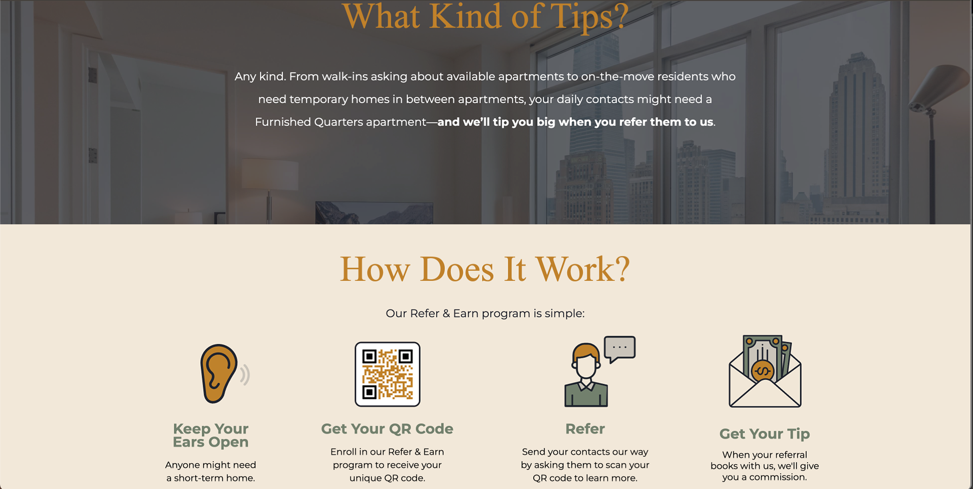 Refer & Earn Landing Page