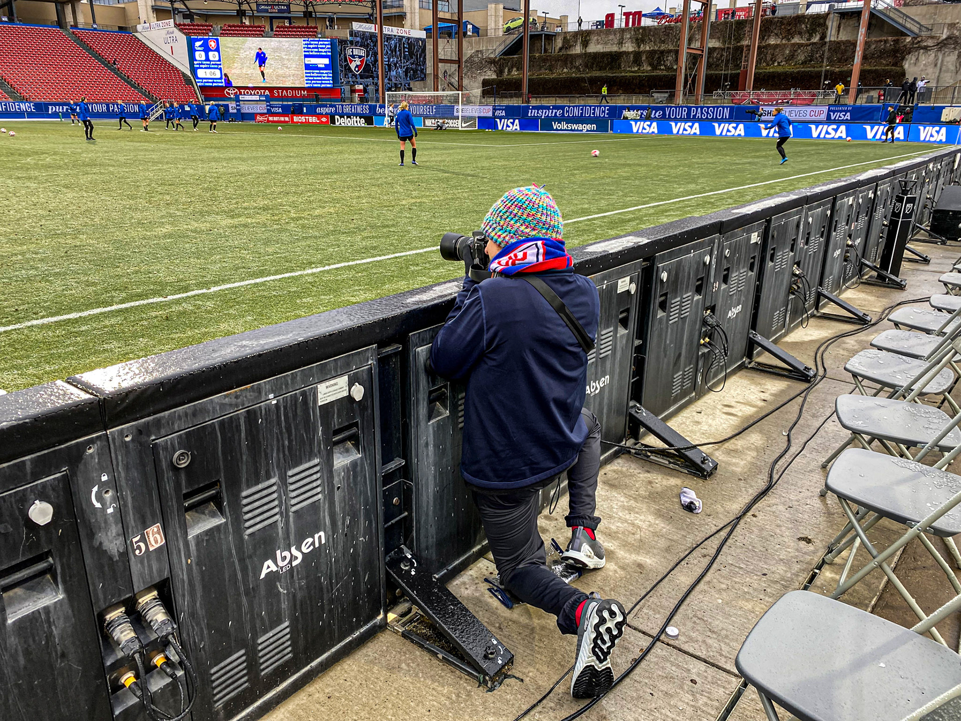 Robert Self in Frisco, Texas for the 2022 SheBelieves Cup.