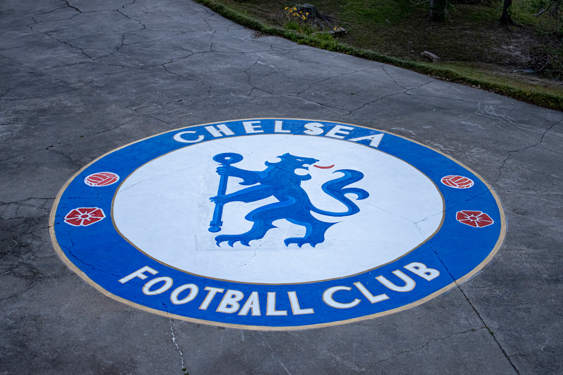 Chelsea FC painting, diameter of 22 feet, (final)