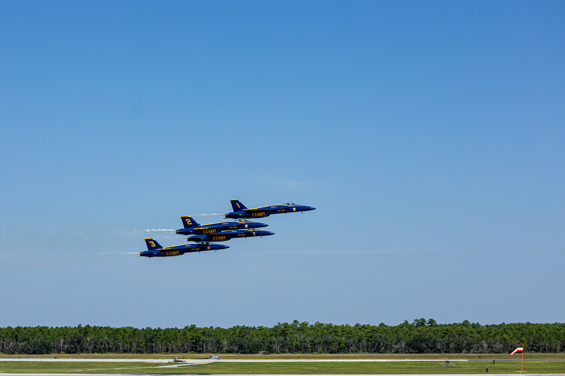 Blue Angels Practice, Digital Photograph