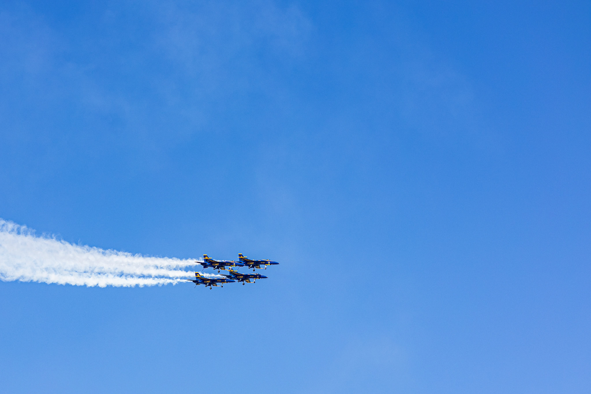Blue Angels Practice, Digital Photograph