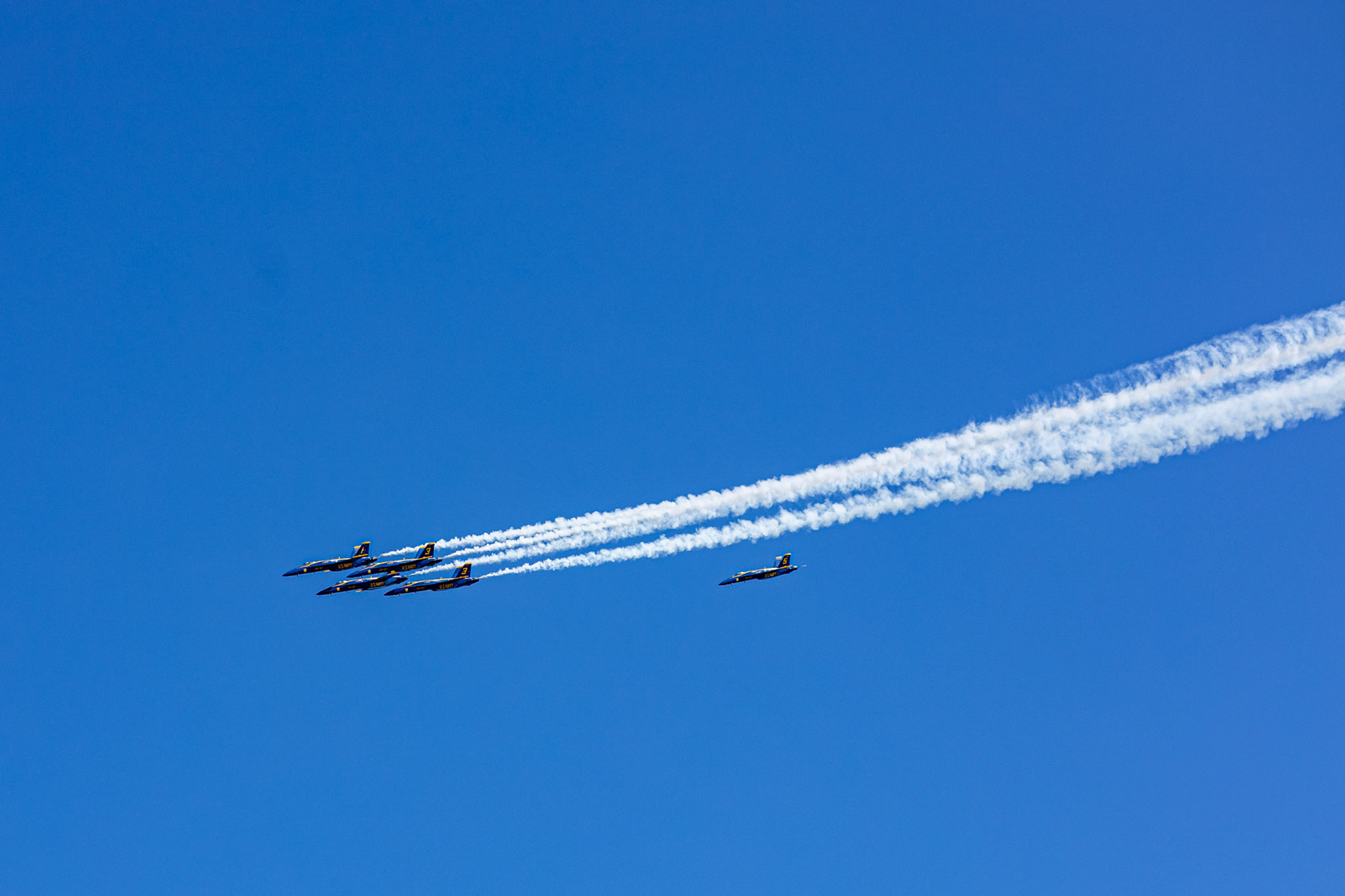 Blue Angels Practice, Digital Photograph