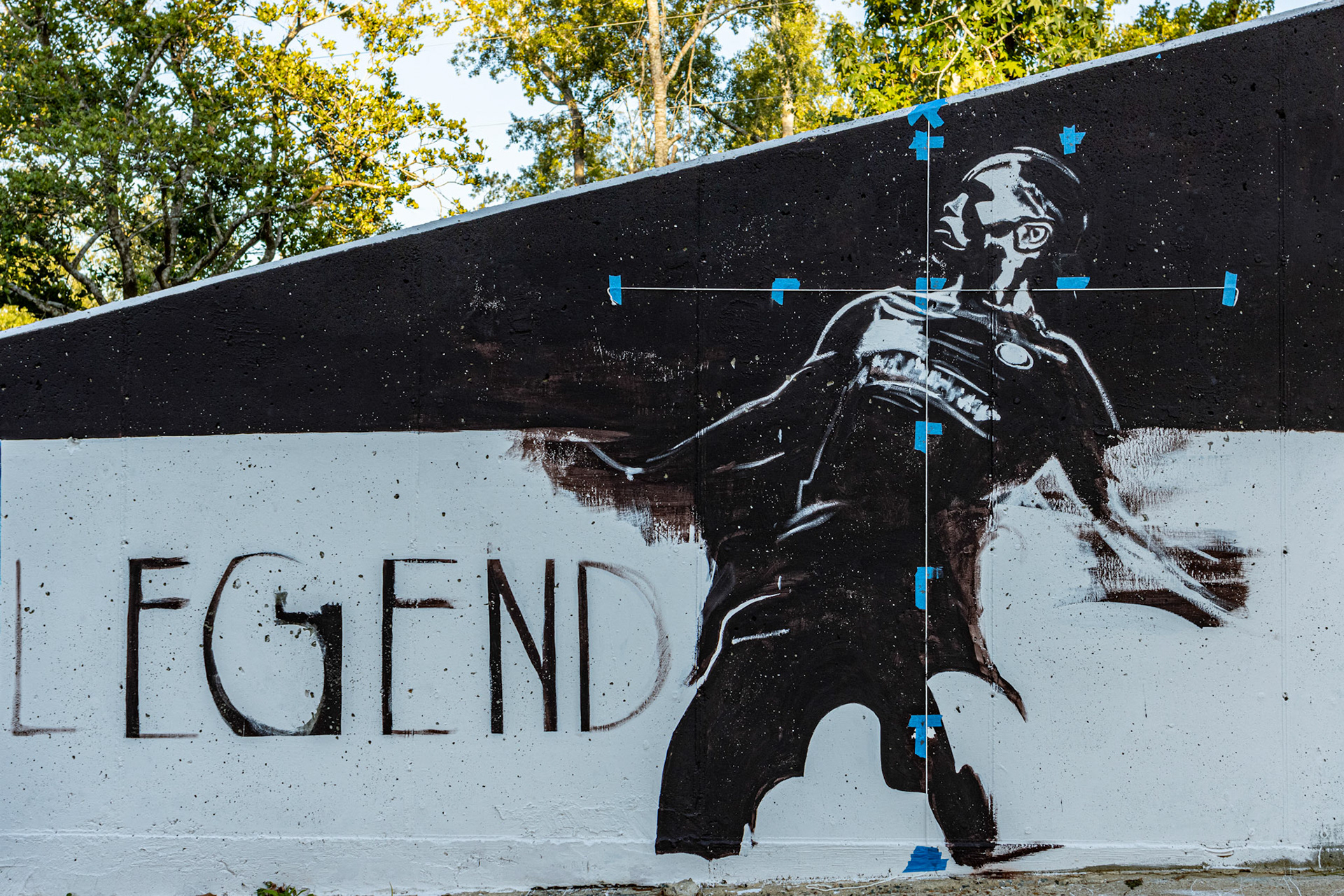 DROGBA LEGEND, wall painting, 6 x 8 feet, (WORK IN PROGRESS)