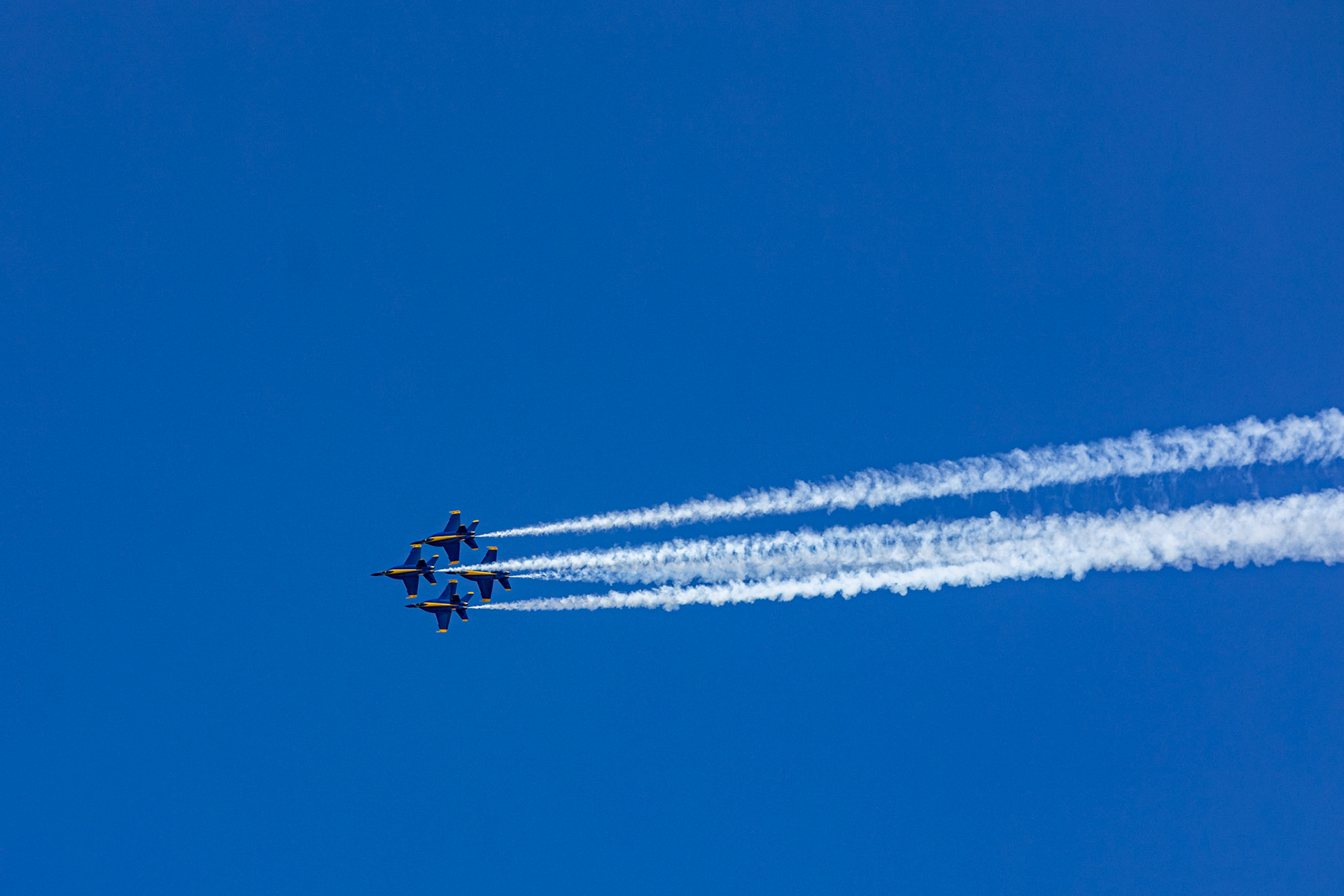 Blue Angels Practice, Digital Photograph