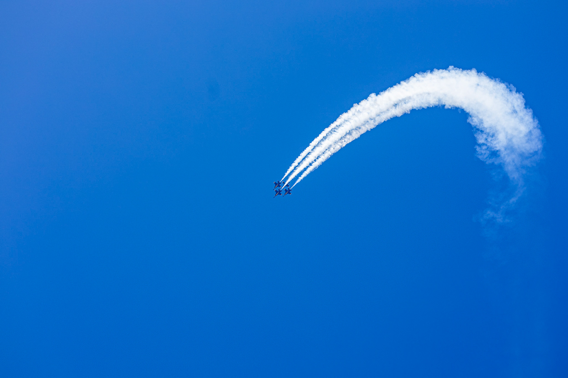 Blue Angels Practice, Digital Photograph