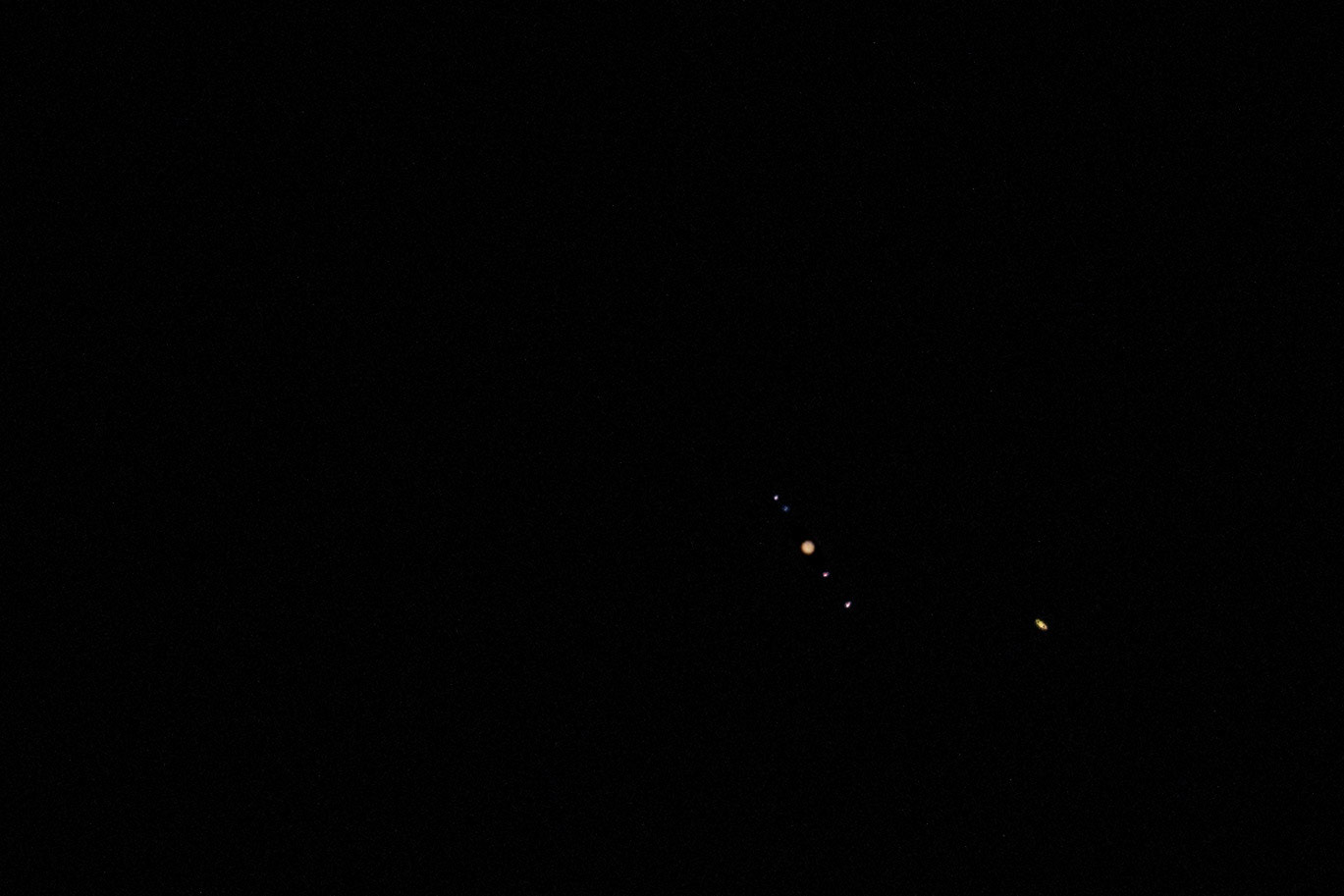 Jupiter with moons and Saturn with rings.  |^_^|