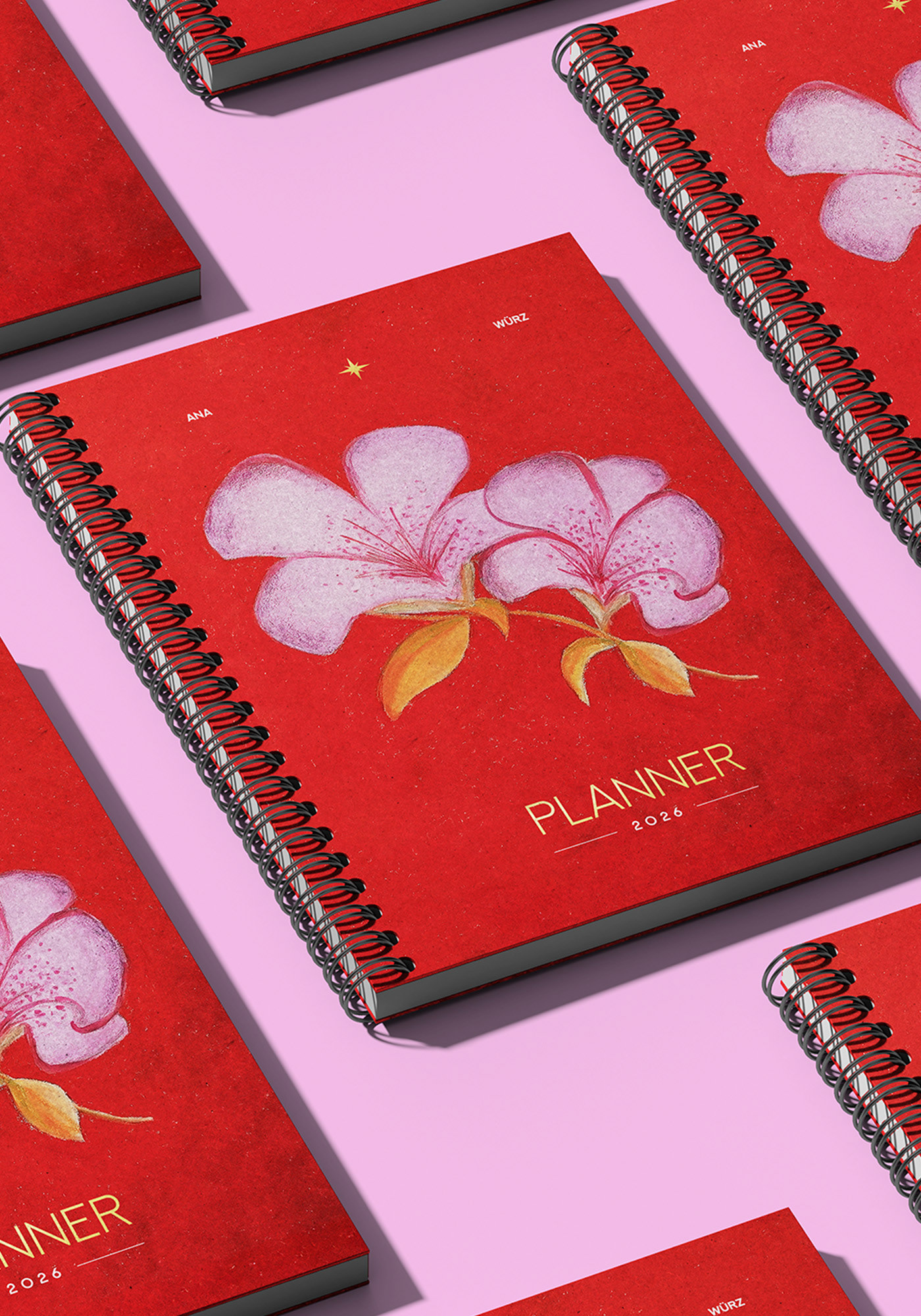 Capa para Caderno/Planner (arte tradicional em acrílica e pastel oleoso) - Proj. Pessoal