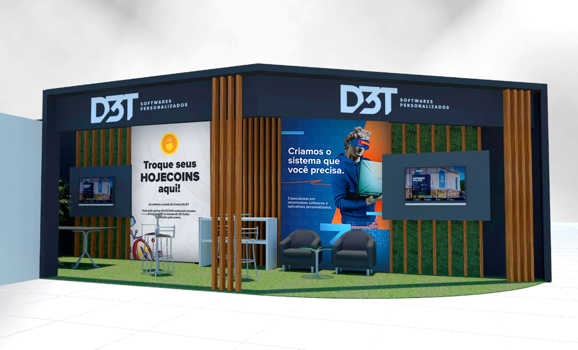 Aplicação - banners no estande