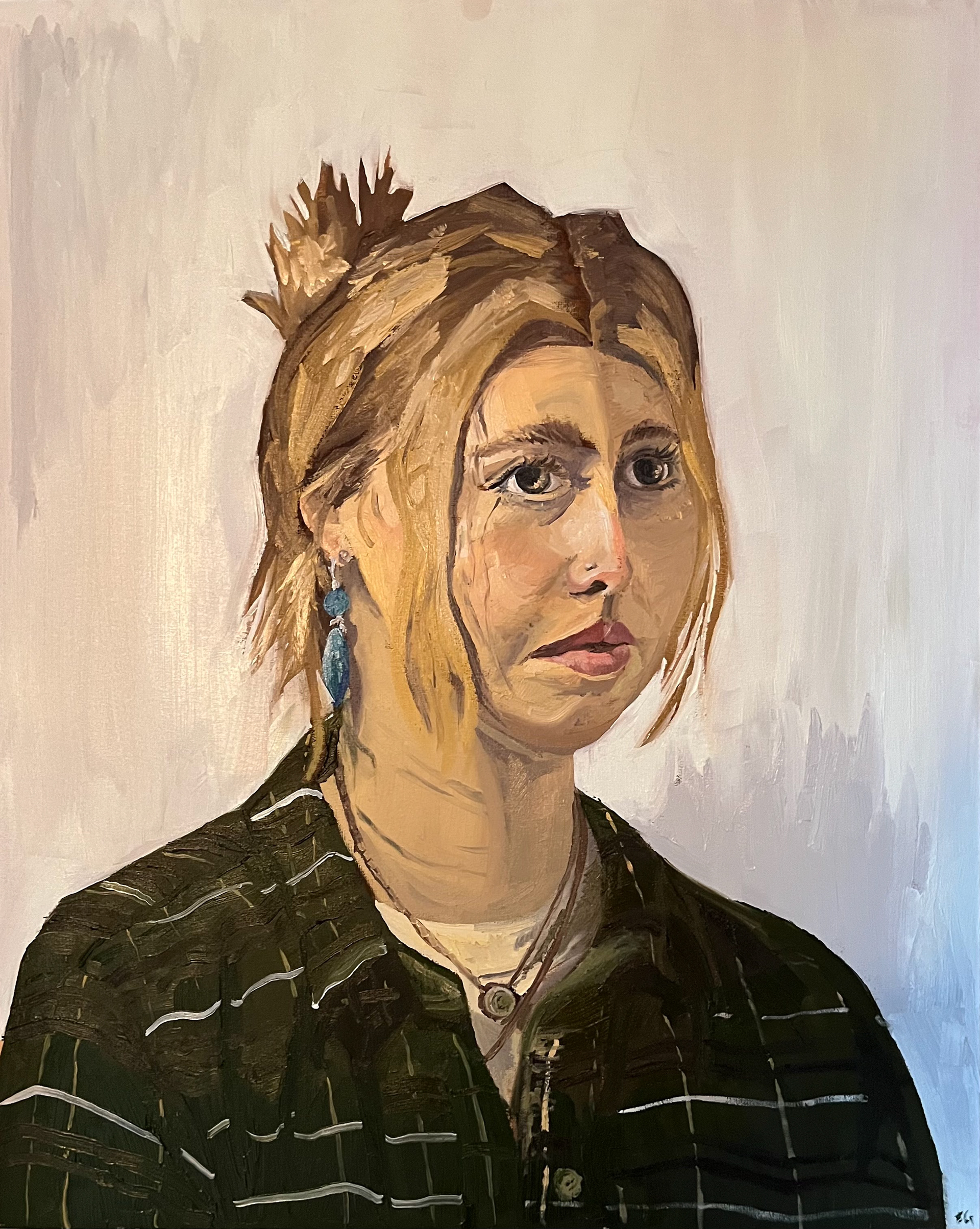 "Gracie," Oil on canvas