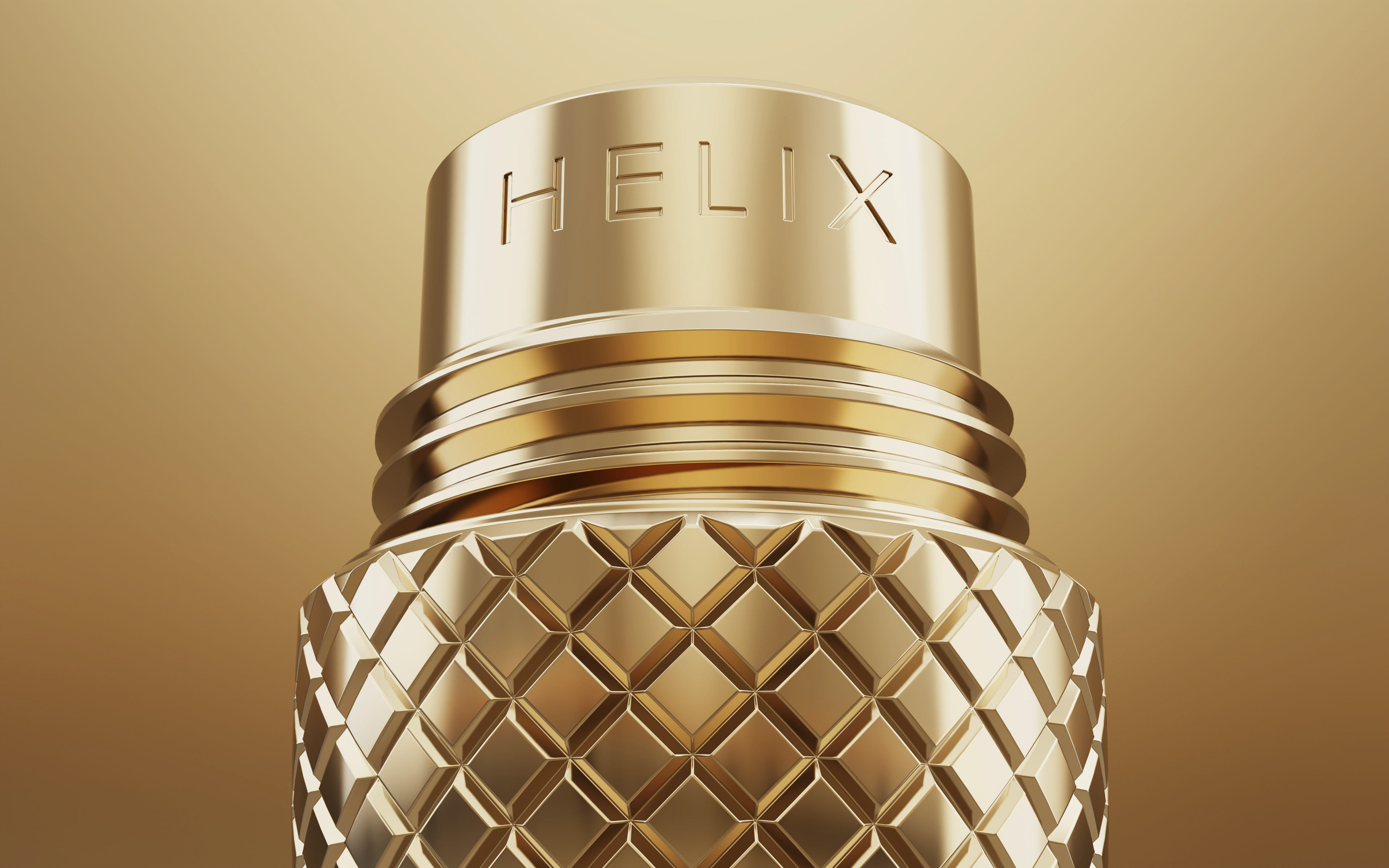 3D visualization of machined brass technical product