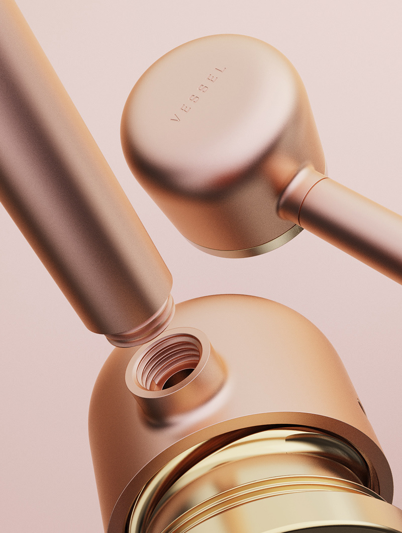 3D visualization of machined aluminium and brass product