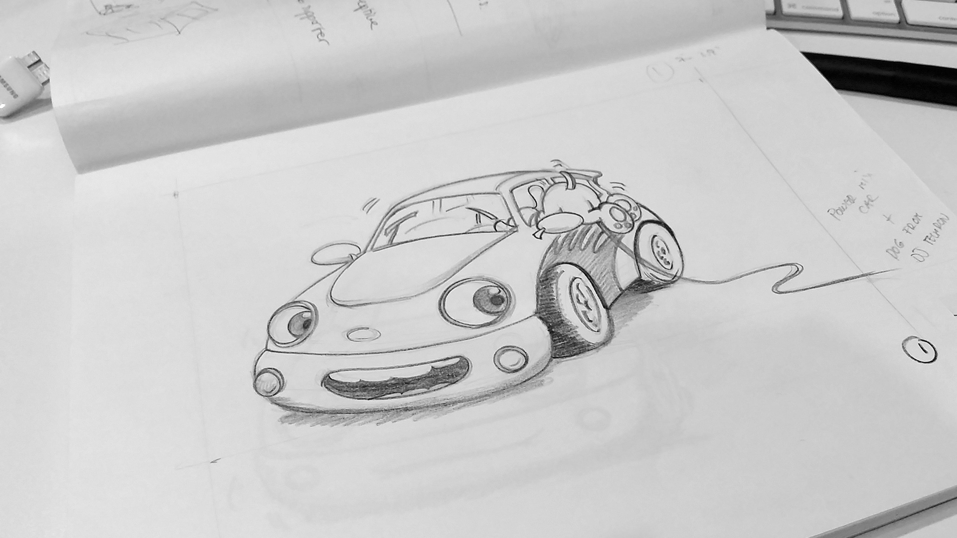DJ Techron Concept Sketch