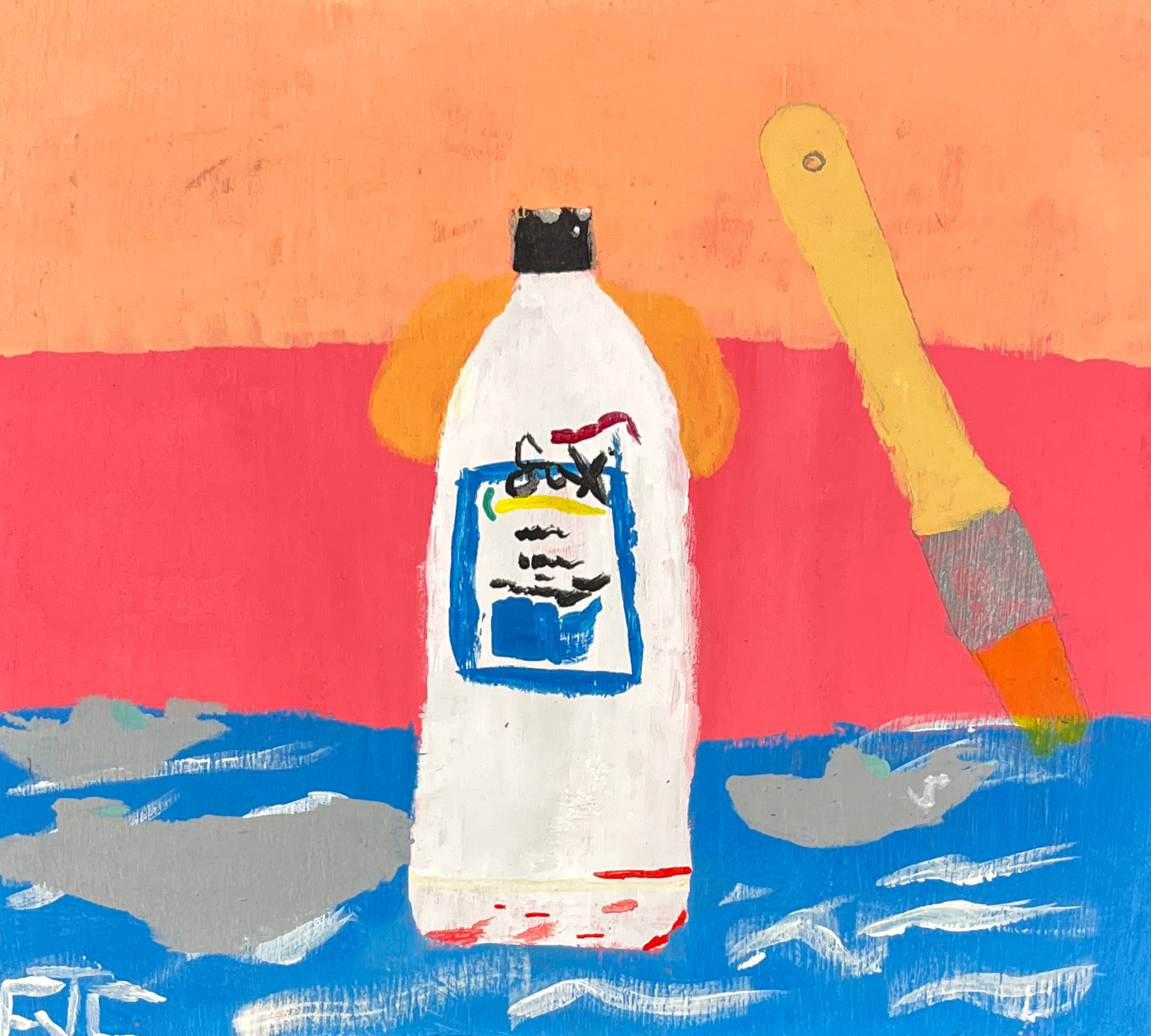 Acrylic on wooden panel