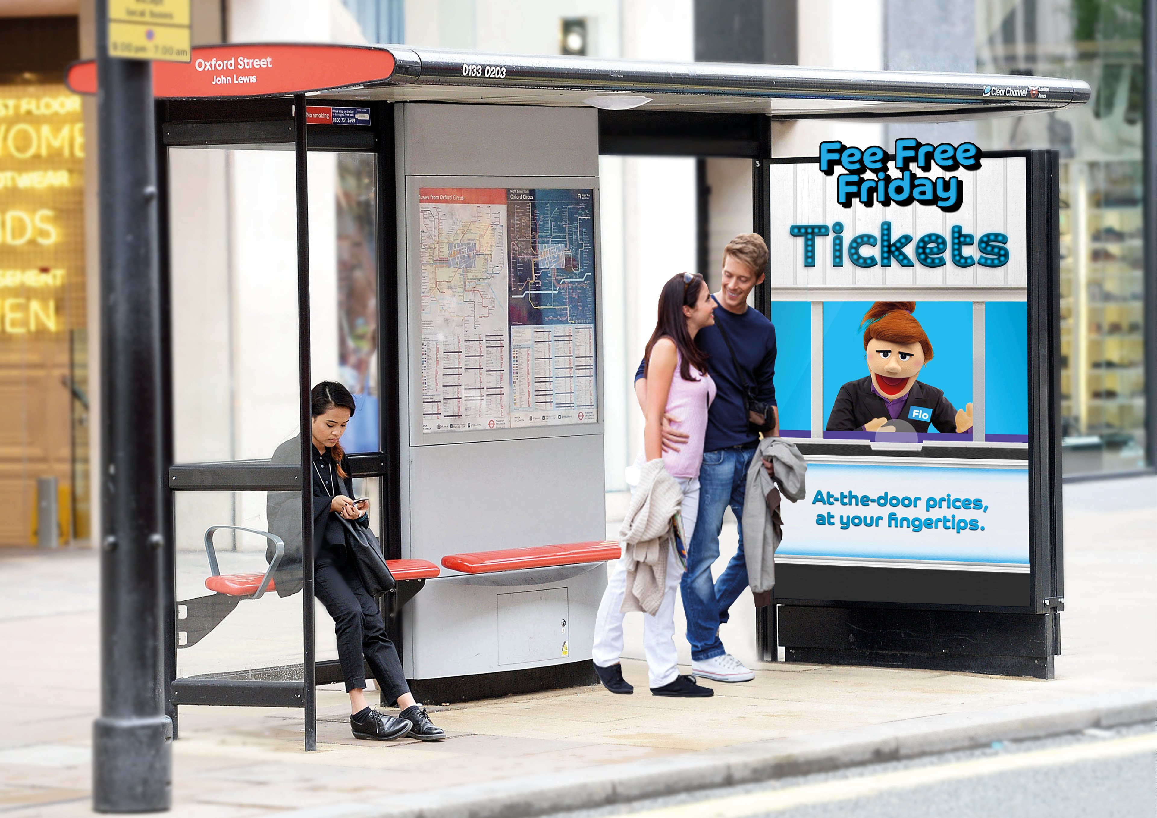 Flo's digital posters only opens on Fridays.