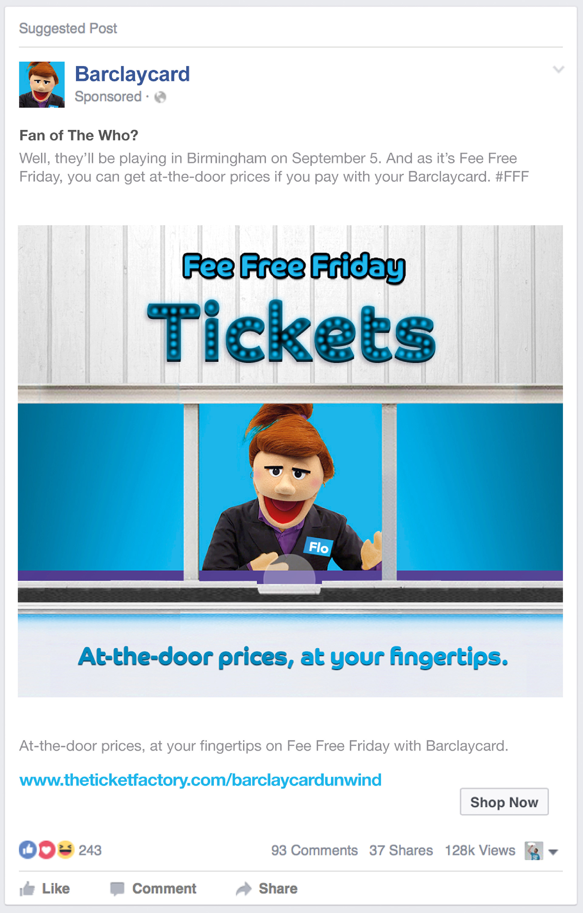 Targeted sponsored posts.