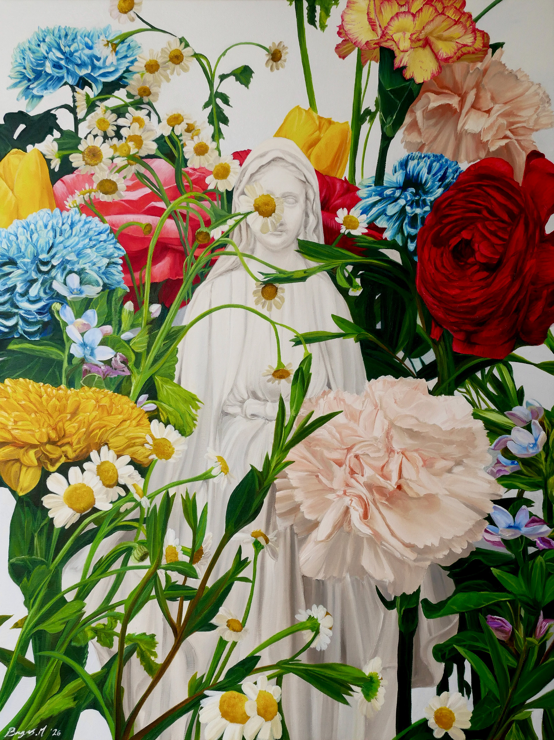 I Thought Something Beautiful Would Save Me, Oil on Canvas, 80 x 60 cm, 2026