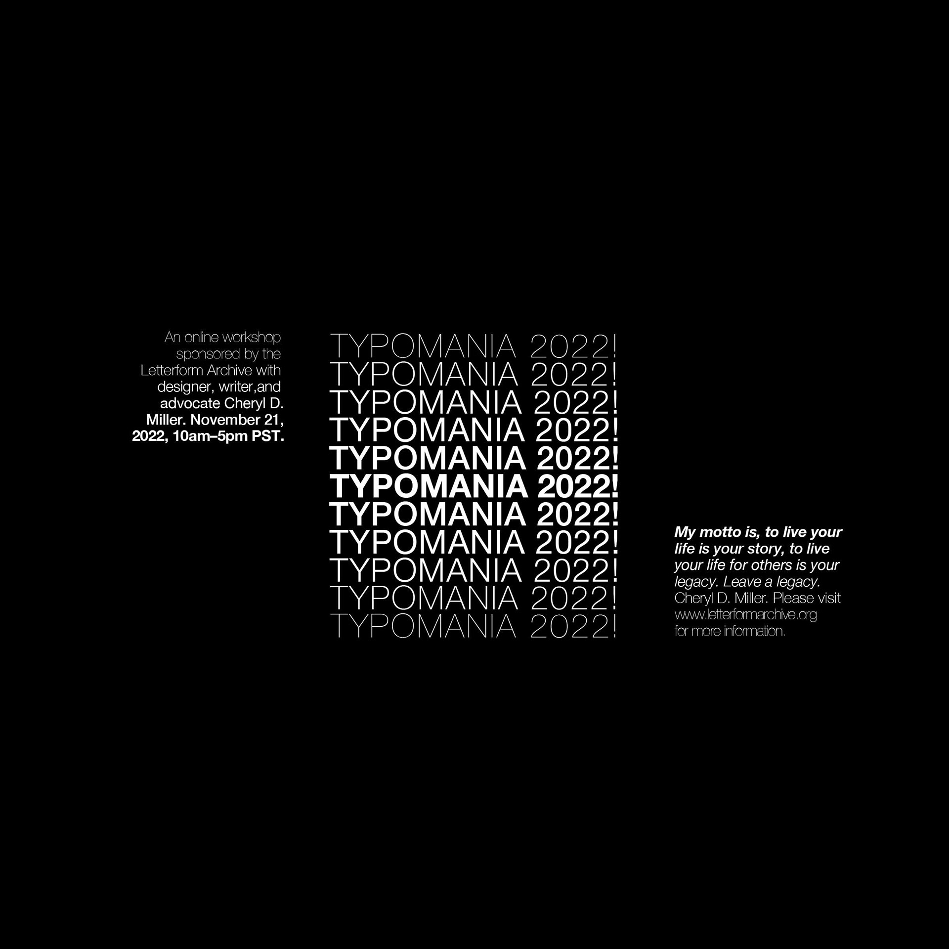 TYPOMANIA I