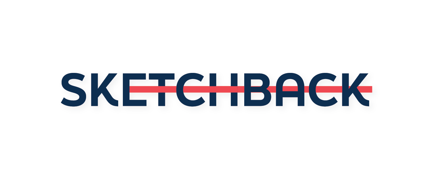 Calling attention to the drawing style and editing capabilities offered by Sketchback.