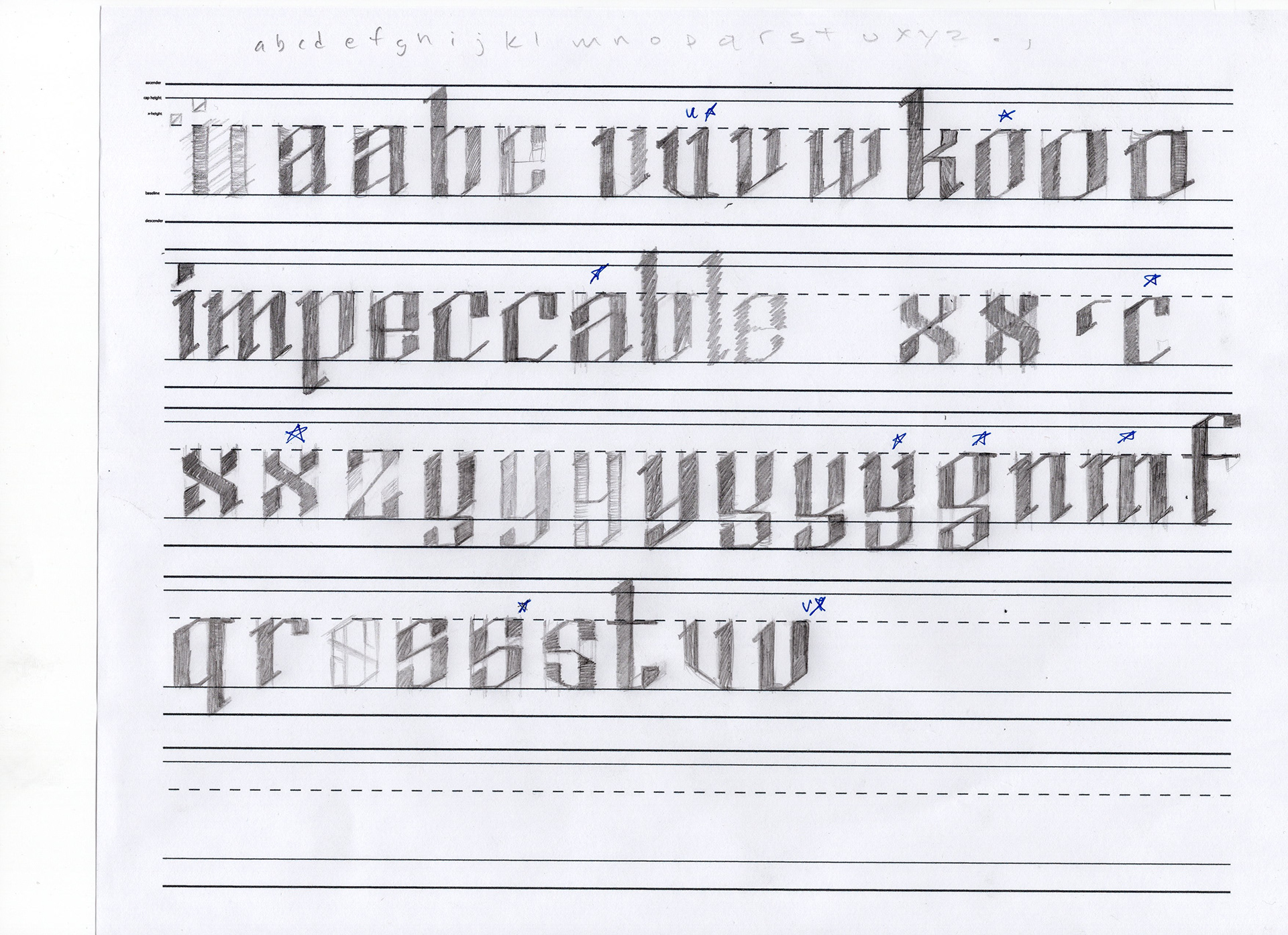 Geometric blackletter
