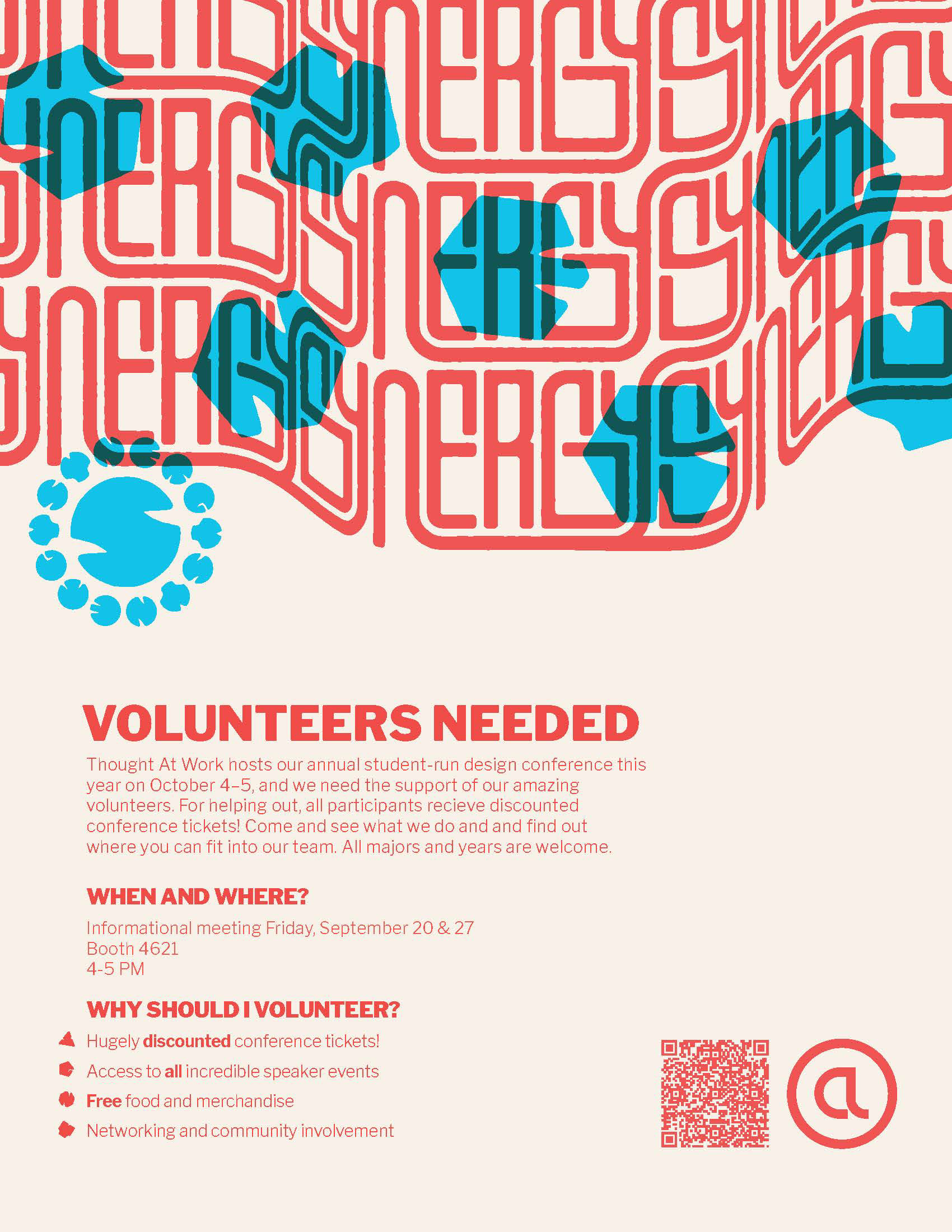 Thought at Work 2024 Conference Volunteer Poster