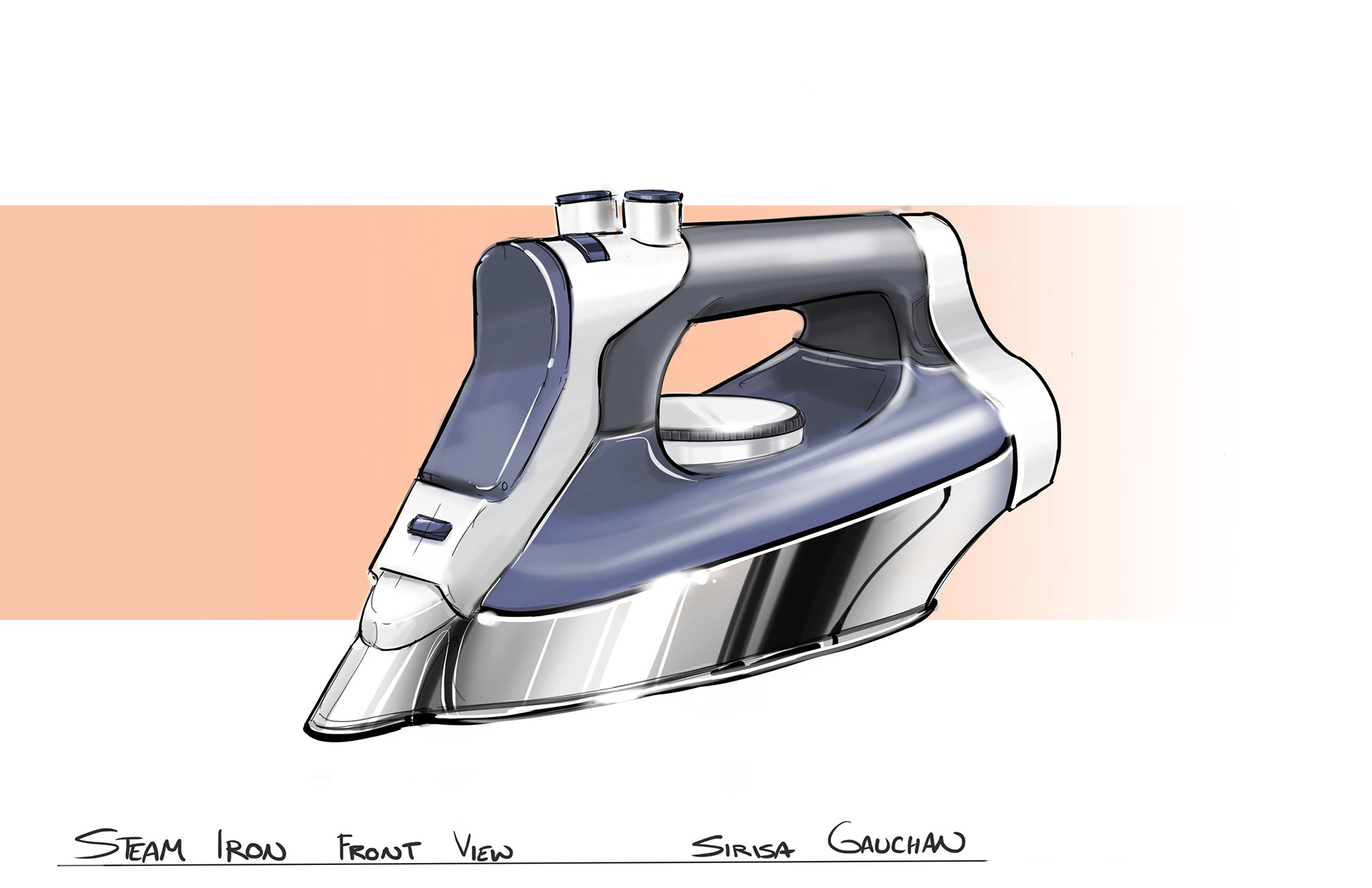 Steam Iron render