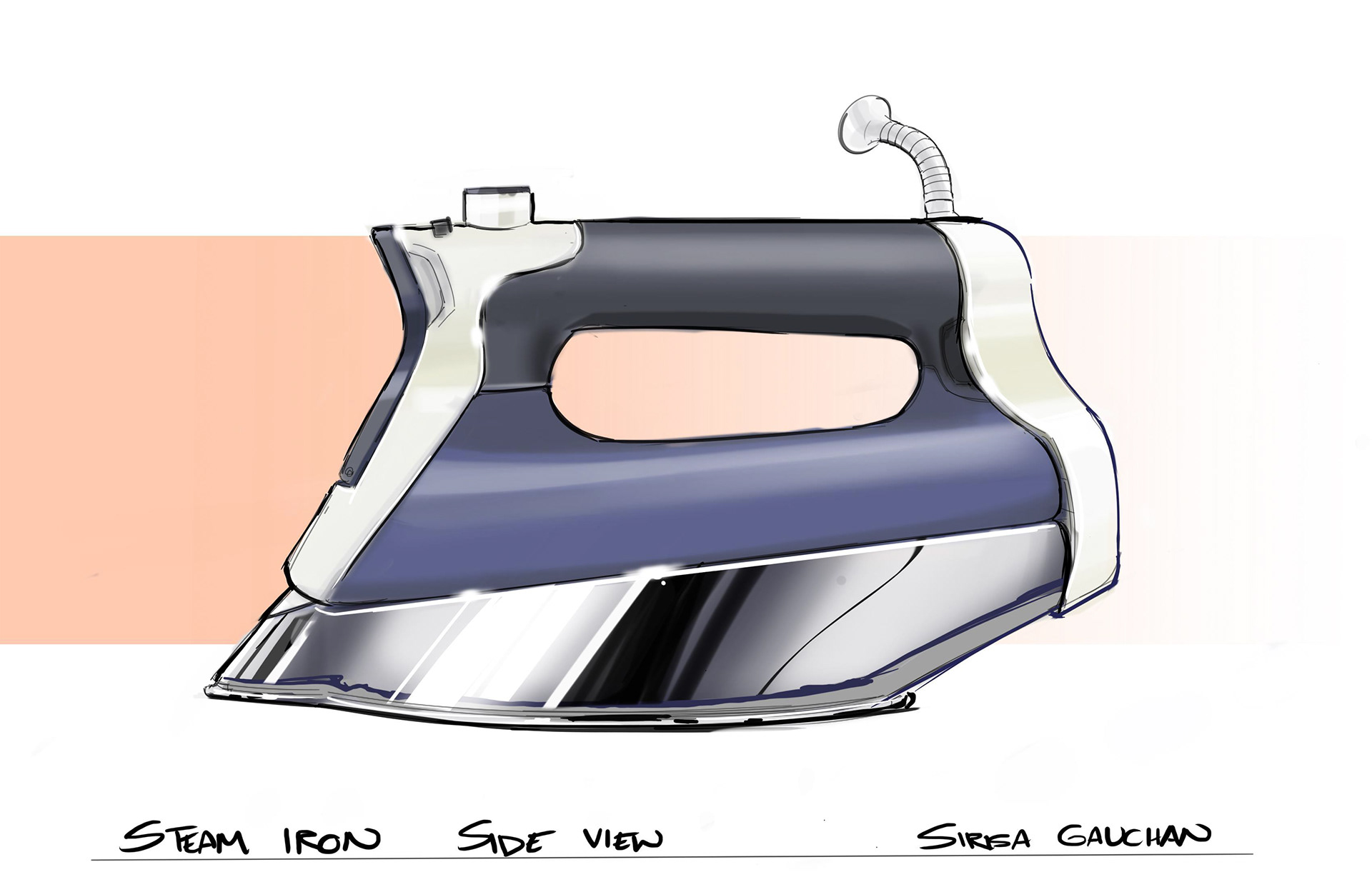 Steam Iron render