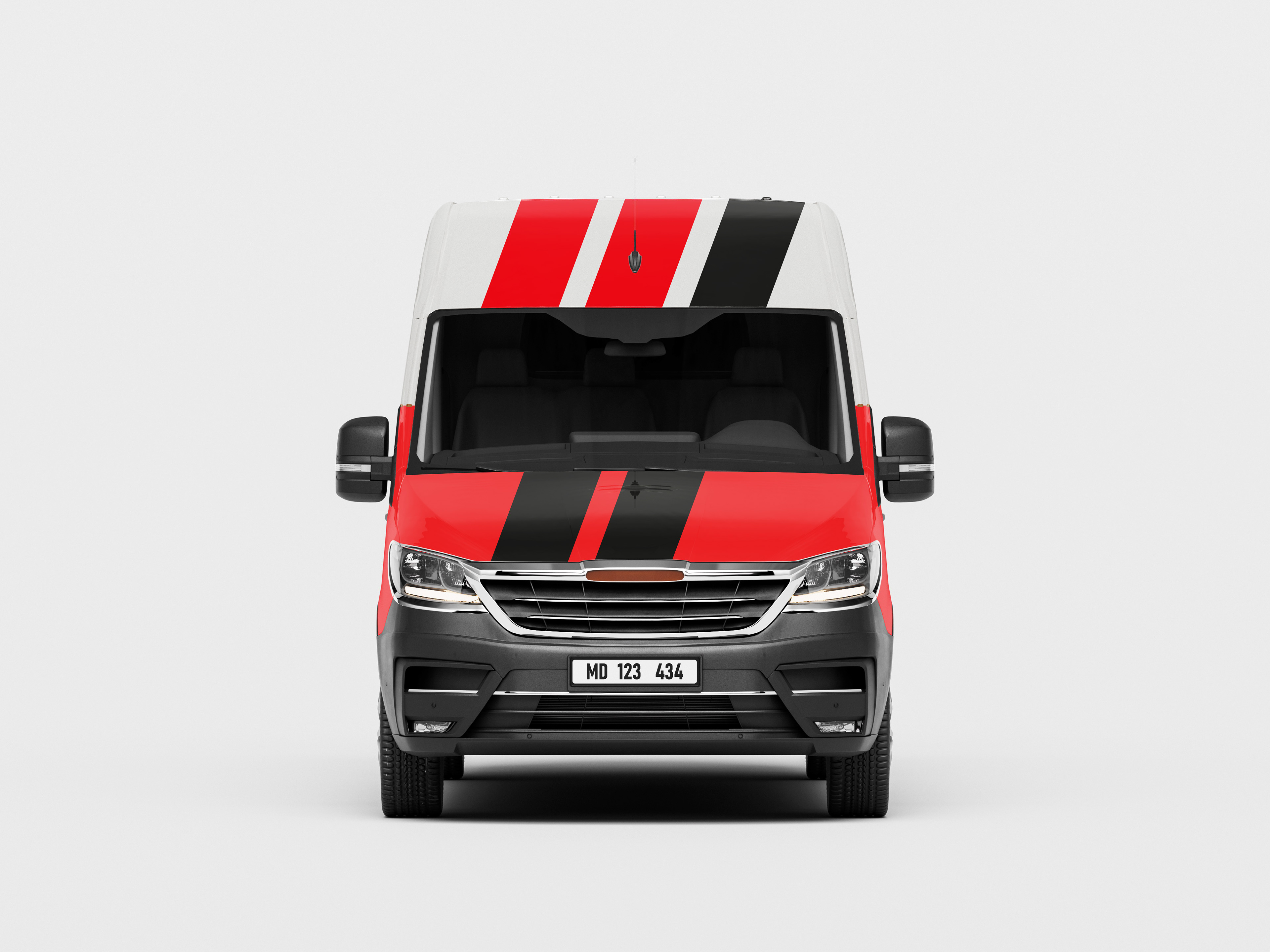 Voorkant busbestickering mockup