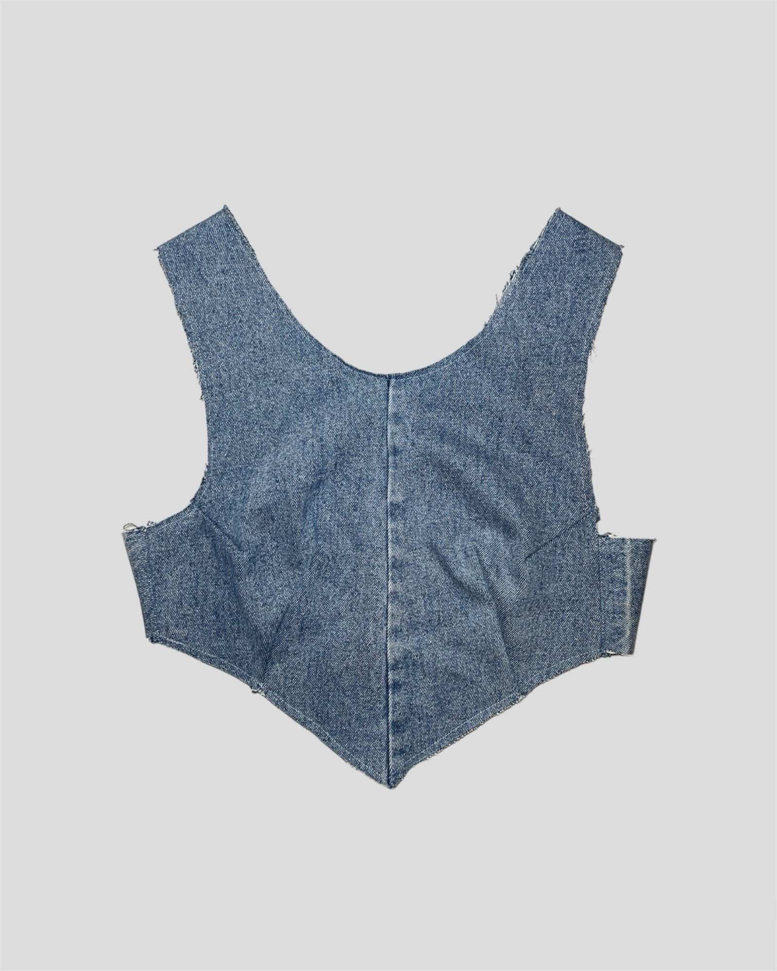 MADE FROM A LEFTOVER DENIM LEG