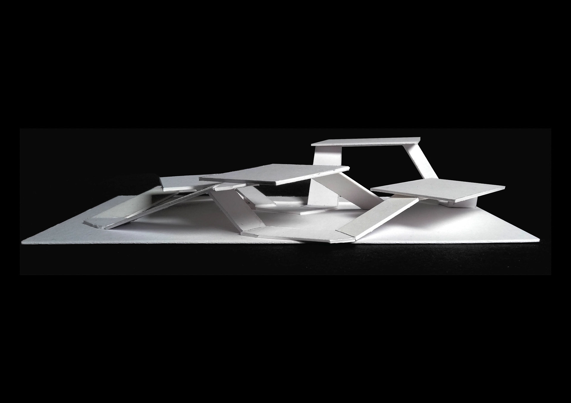 1. Creating platforms at various levels connected with a continuous looped pathways.