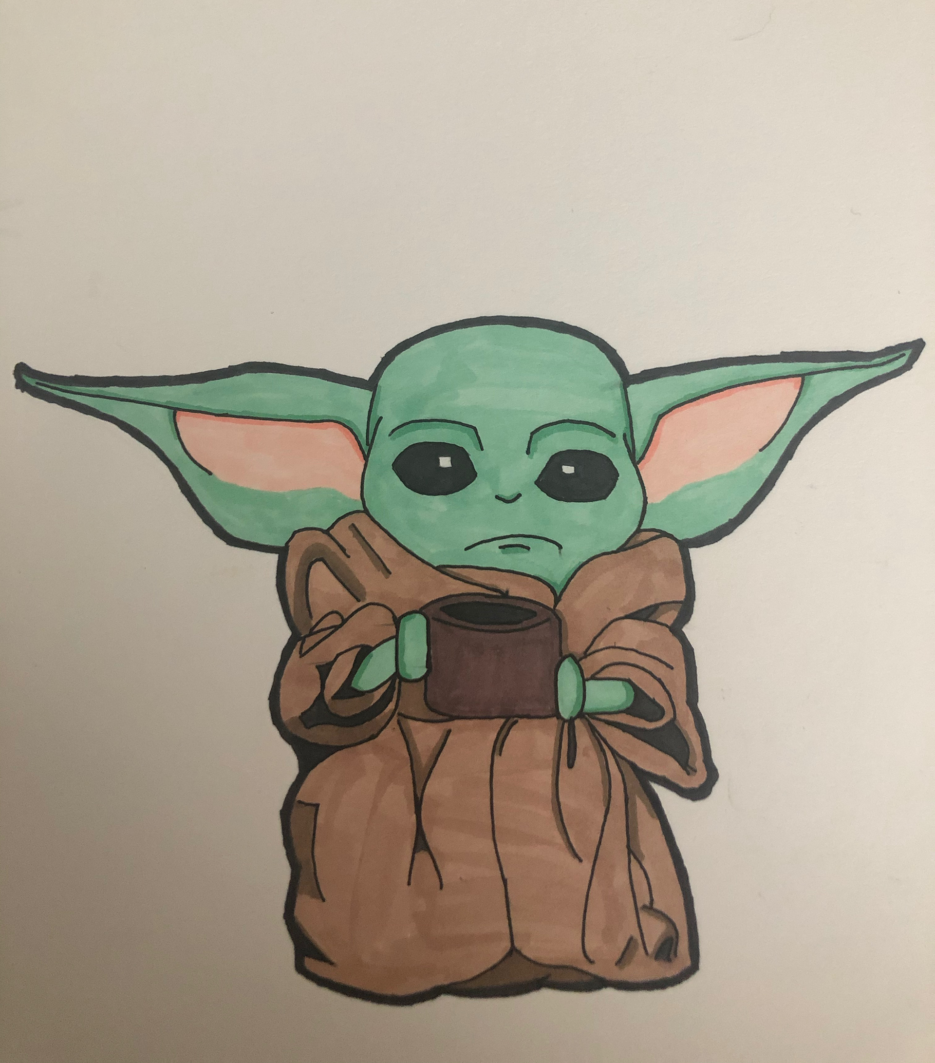 The Child | Medium: Marker | Size: 8.5 x 8.5" | Date: 2020