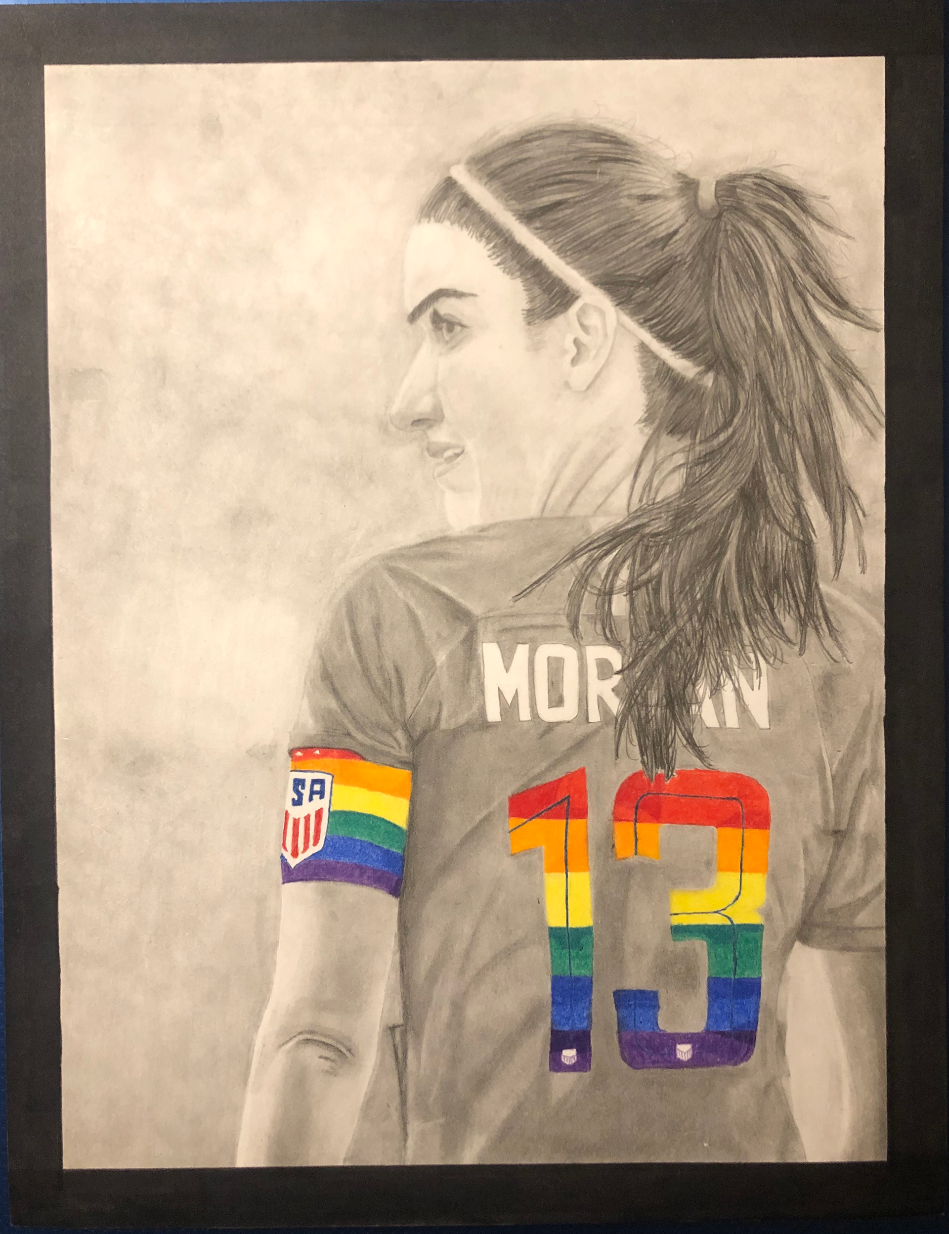 Captain Morgan | Medium: Color Pencil, Graphite Pencil | Size: 8.5 x 11” | Date: 2019