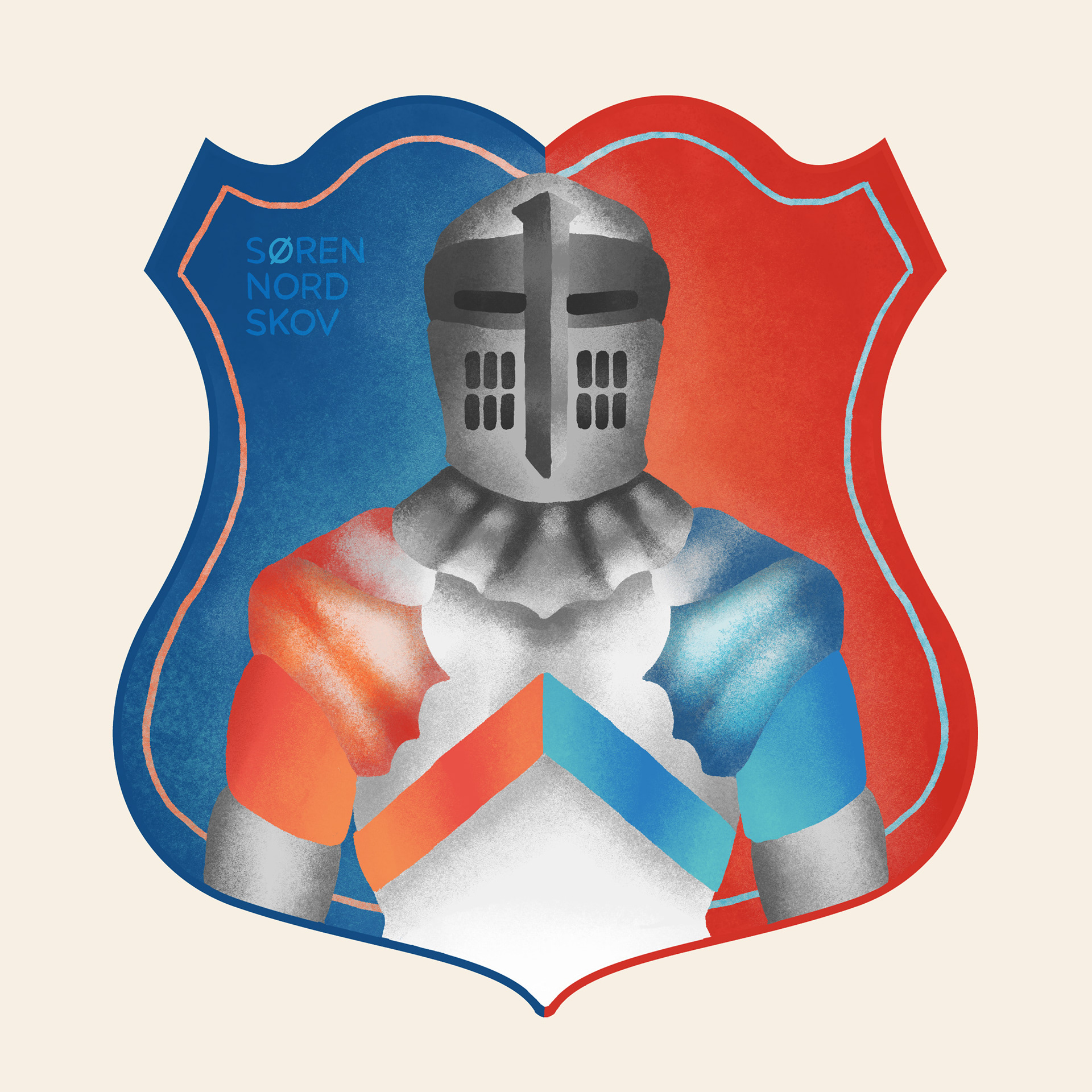 Heraldic knight mascot | Personal project