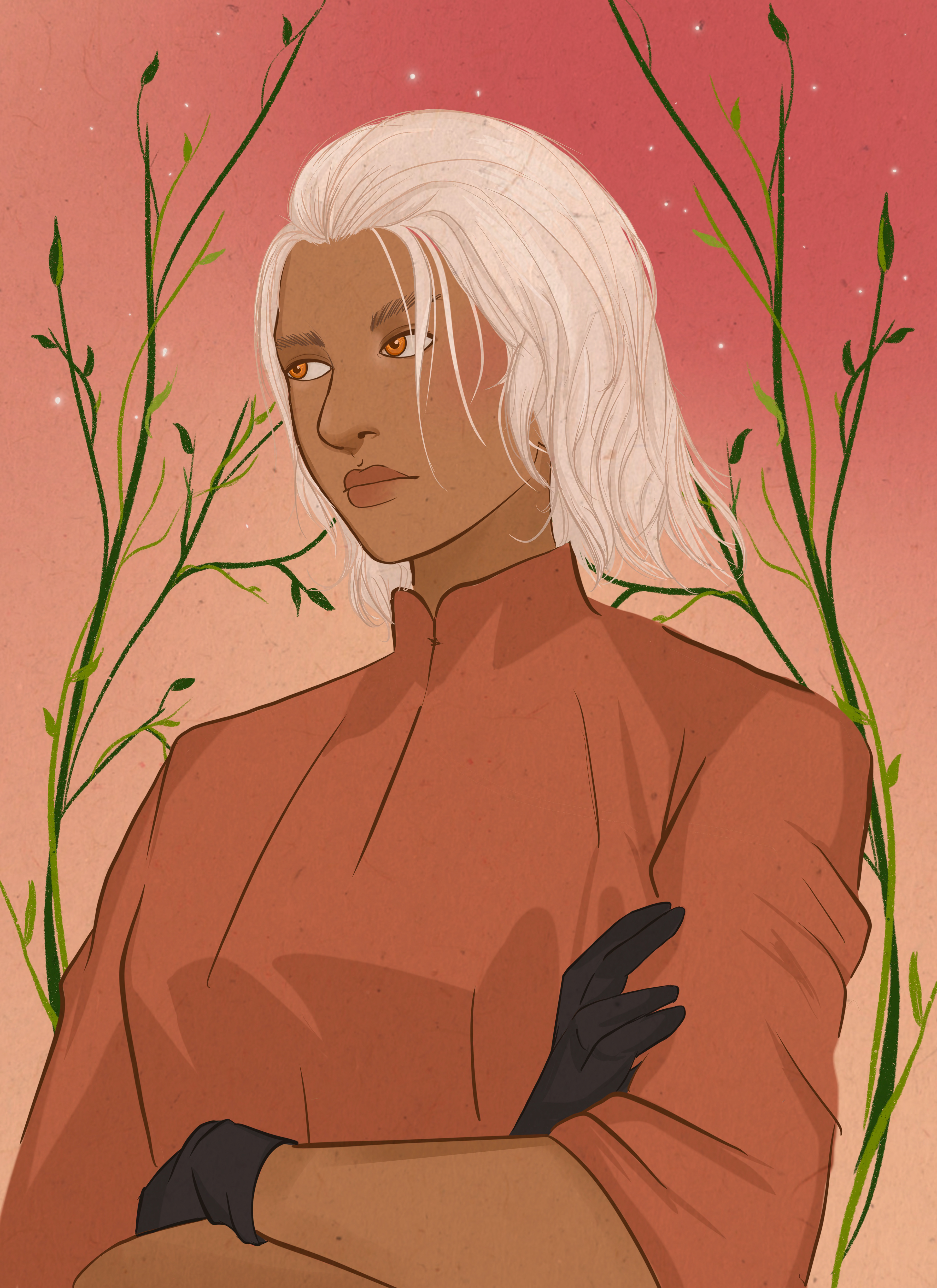 Face and Bust plus Detailed Background Example
