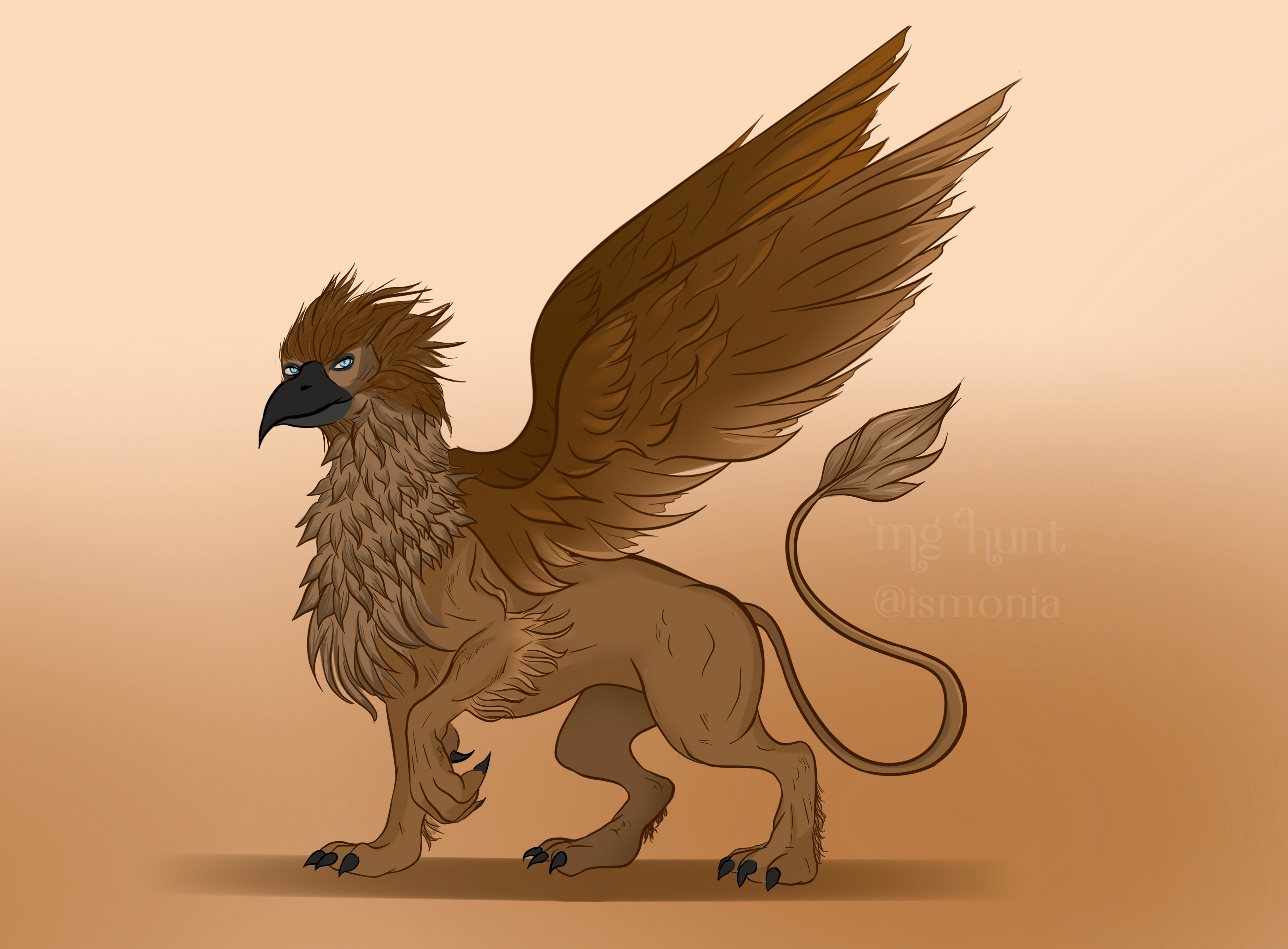 Flyran (griffin) for author Chloe O'Connor.