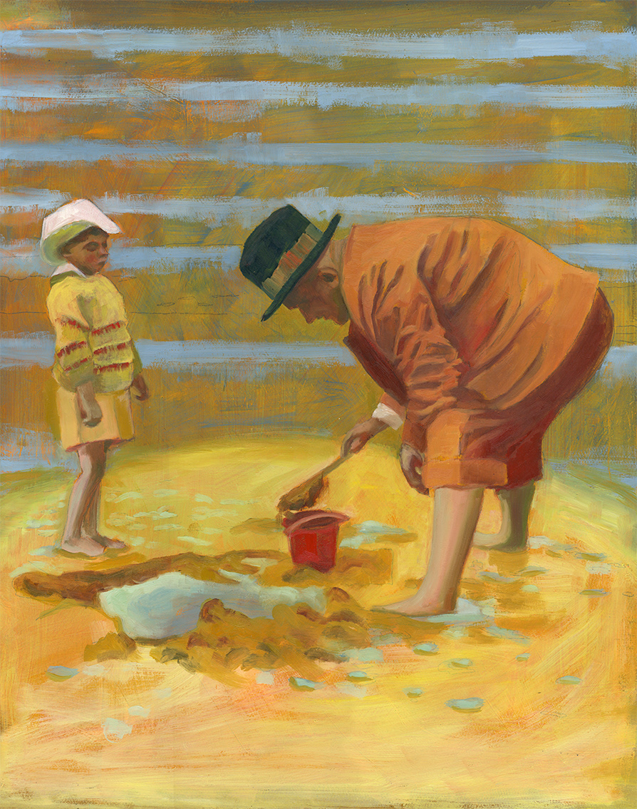 TO WHOM I LEAVE THE SCEPTRE AND THE ISLE 40 X 50cm 2025