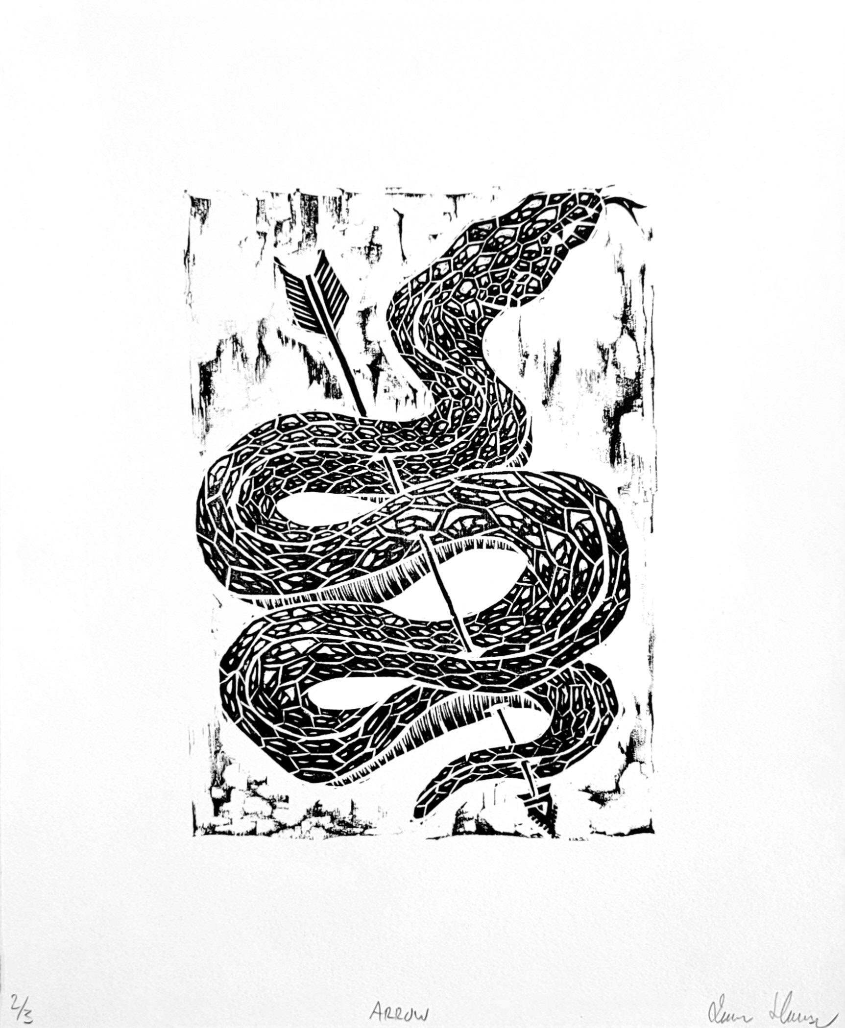 "Arrow" Relief Print