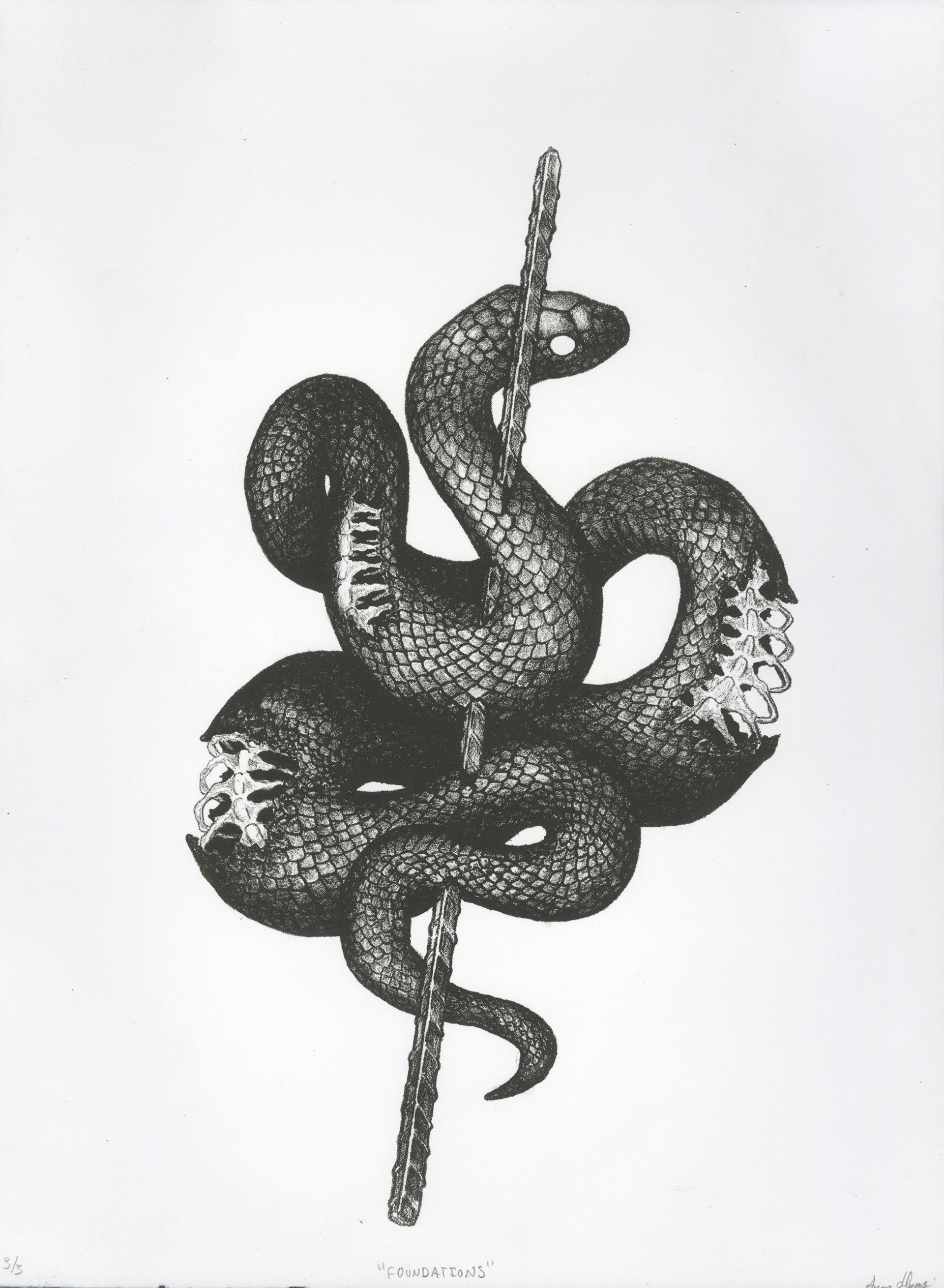 "Foundations" Lithography Print