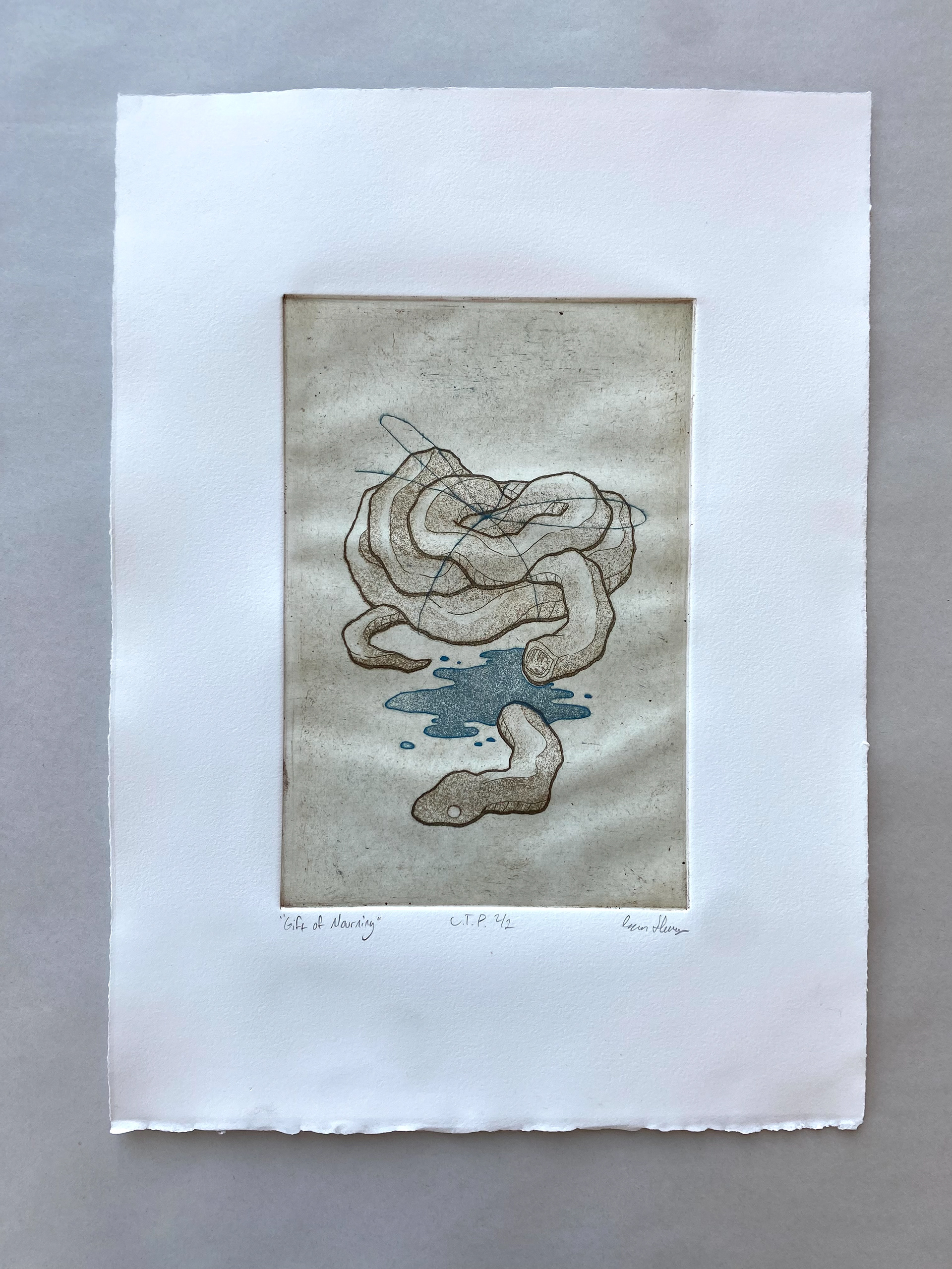 "Gift of Mourning" (Alternate) Intaglio Print