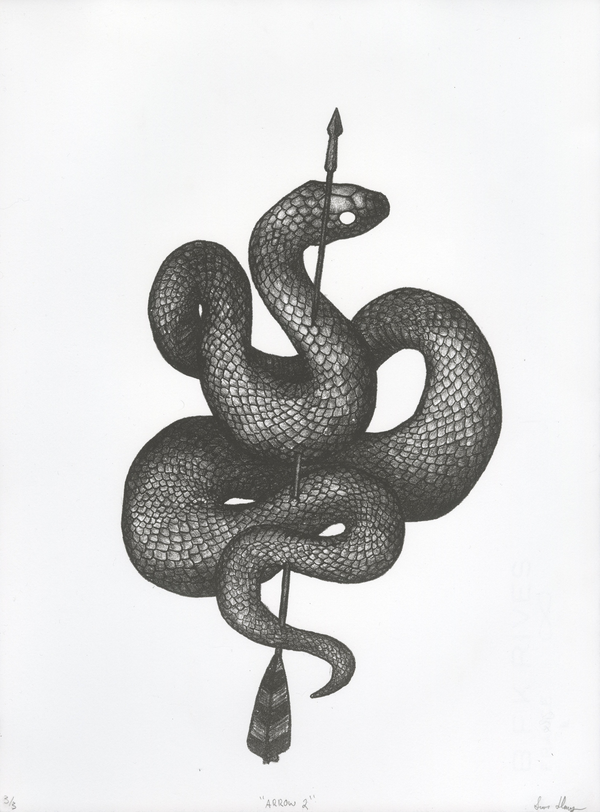 "Arrow 2" Lithography Print