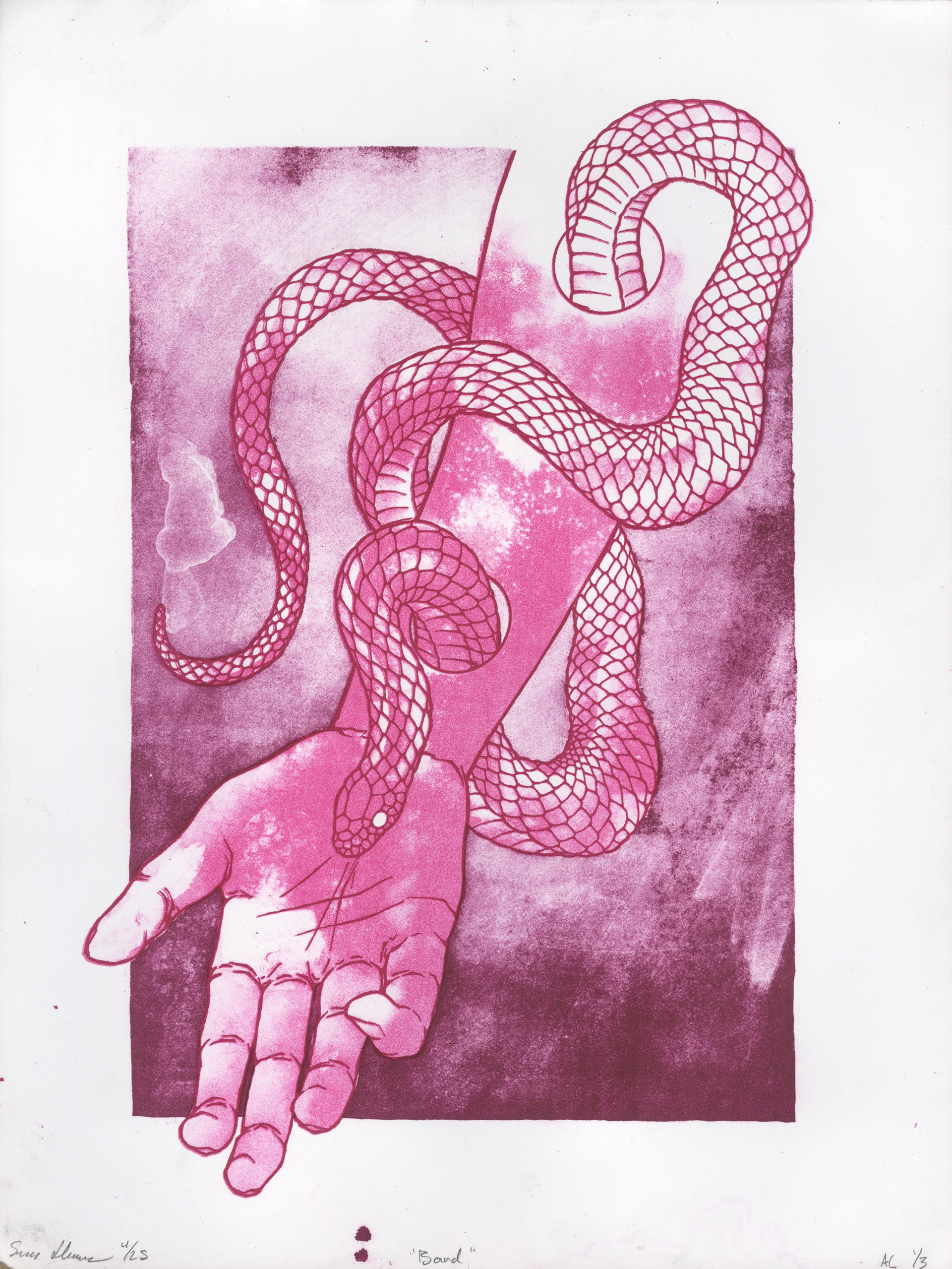 "Bound" Lithography Print