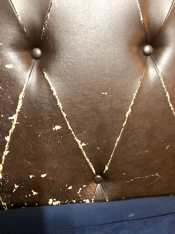Headboard Leather Peeling