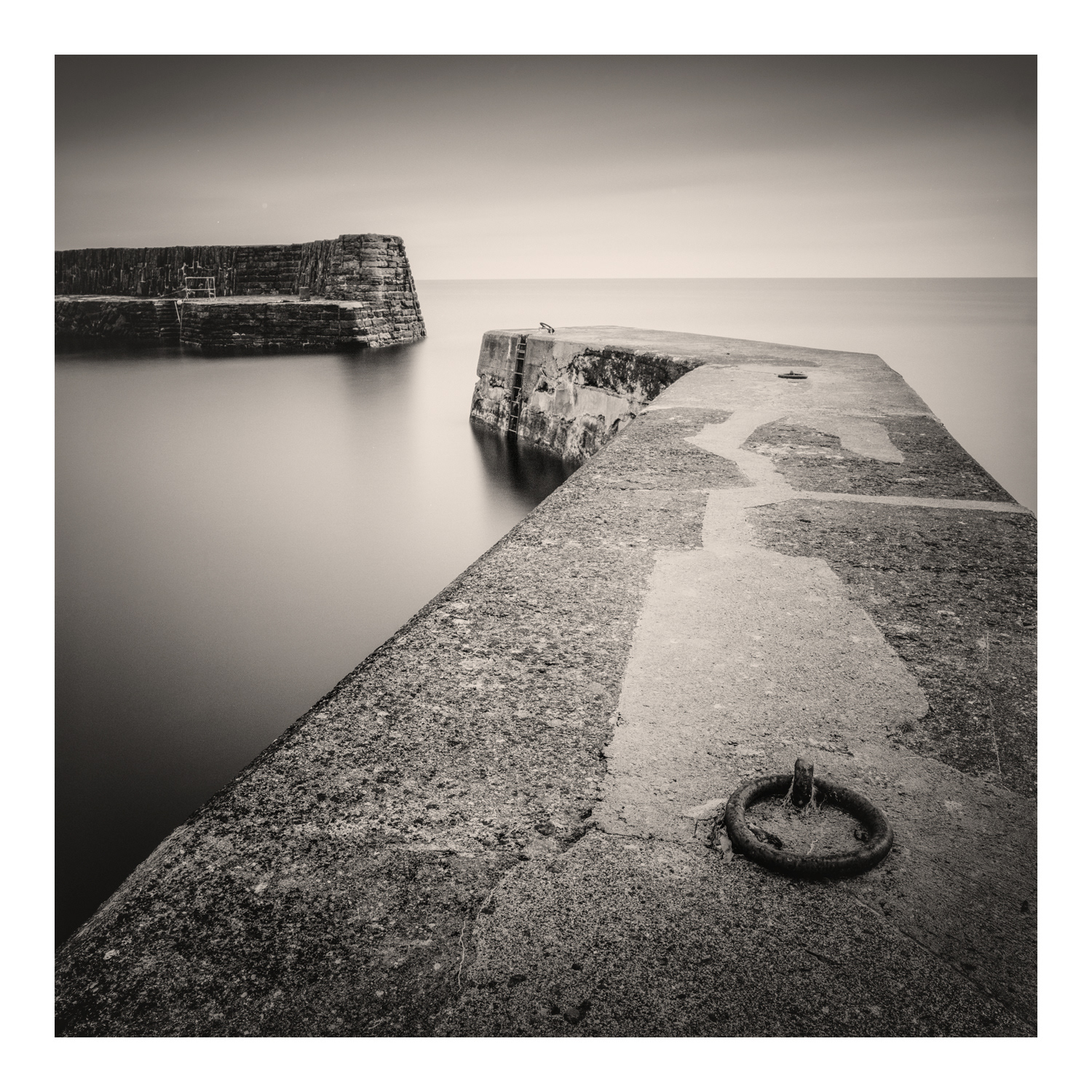 Fine Art Photograph by Colin Ironside Homes entitled "Harbour Wall" Latheronwheel, North East Scotland